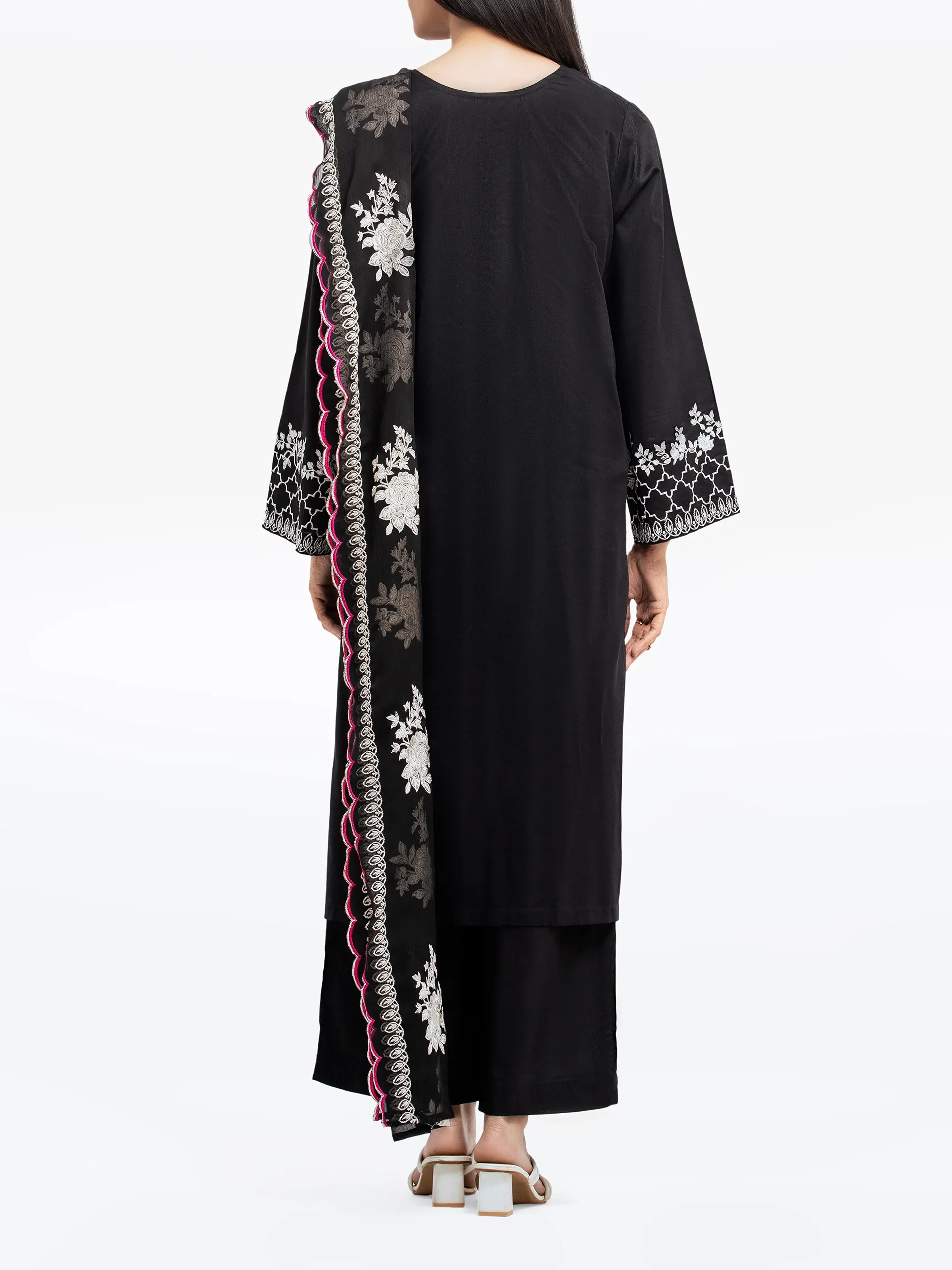 Embroidered Dobby Suit - EWTKE24-81329-3P - Image 5
