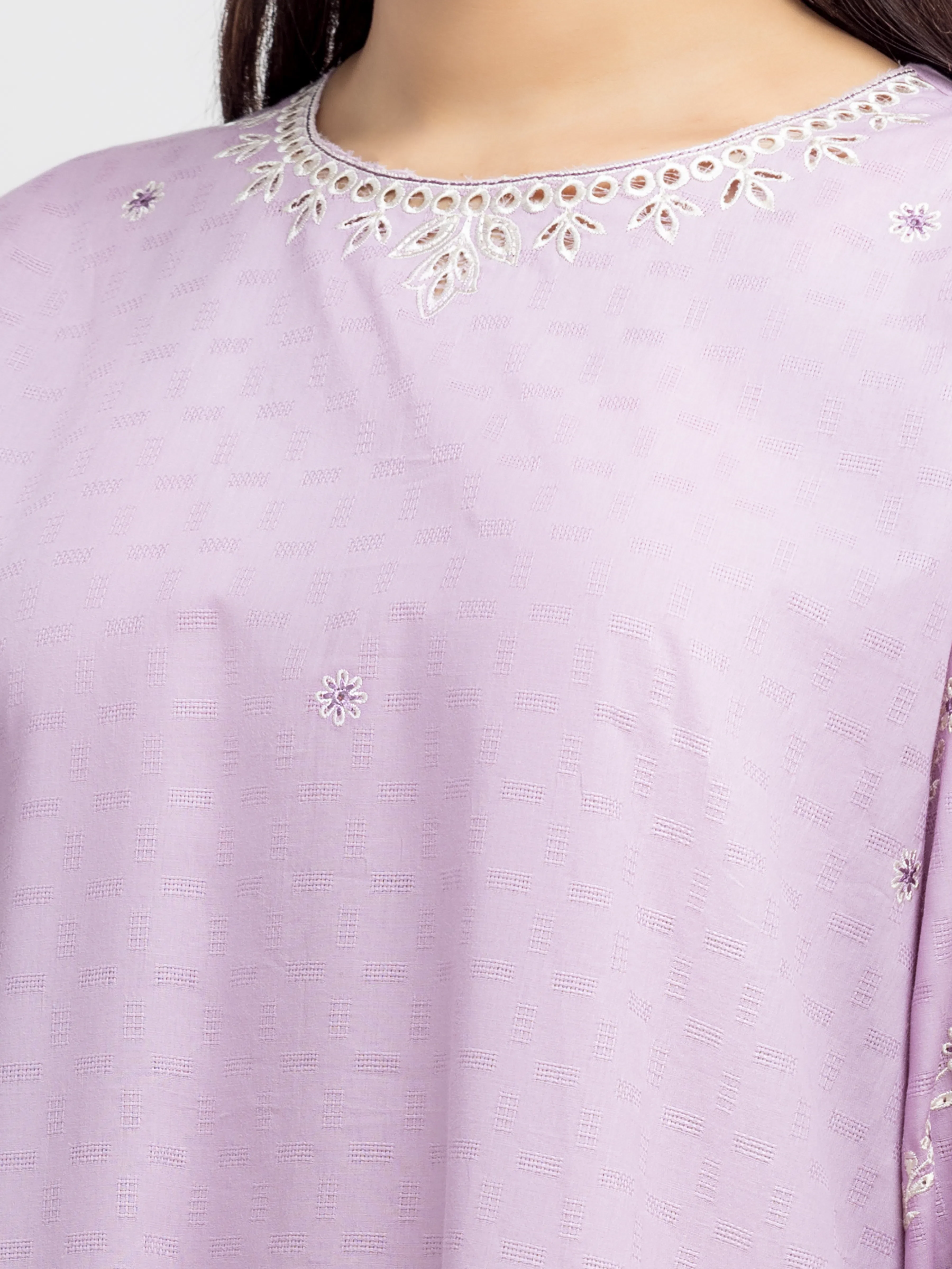 Embroidered Dobby Suit - EWTKE24-81339-3P - Image 3