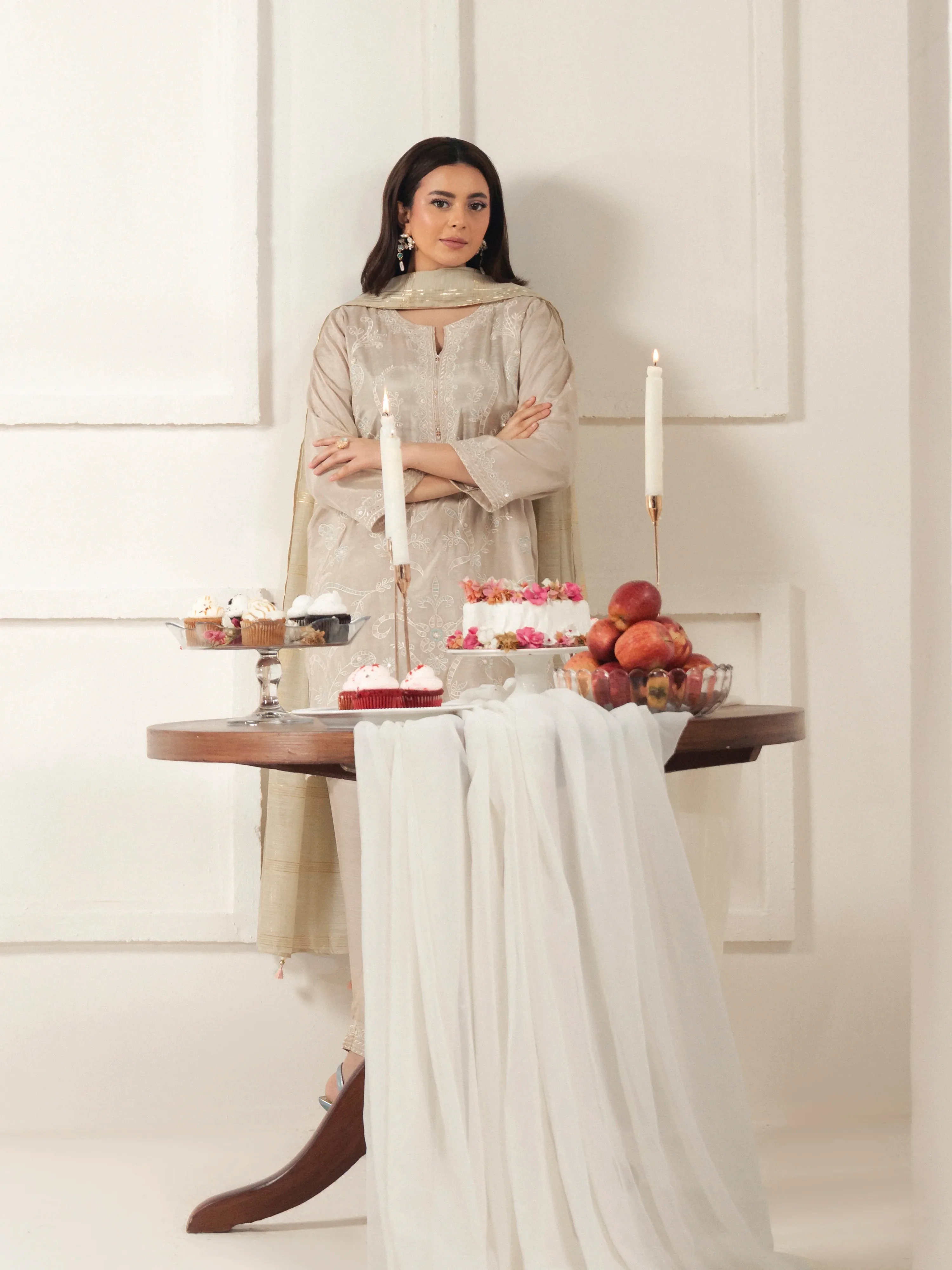 Embroidered Karandi Suit - EWTKED6-86076-3P - Image 5