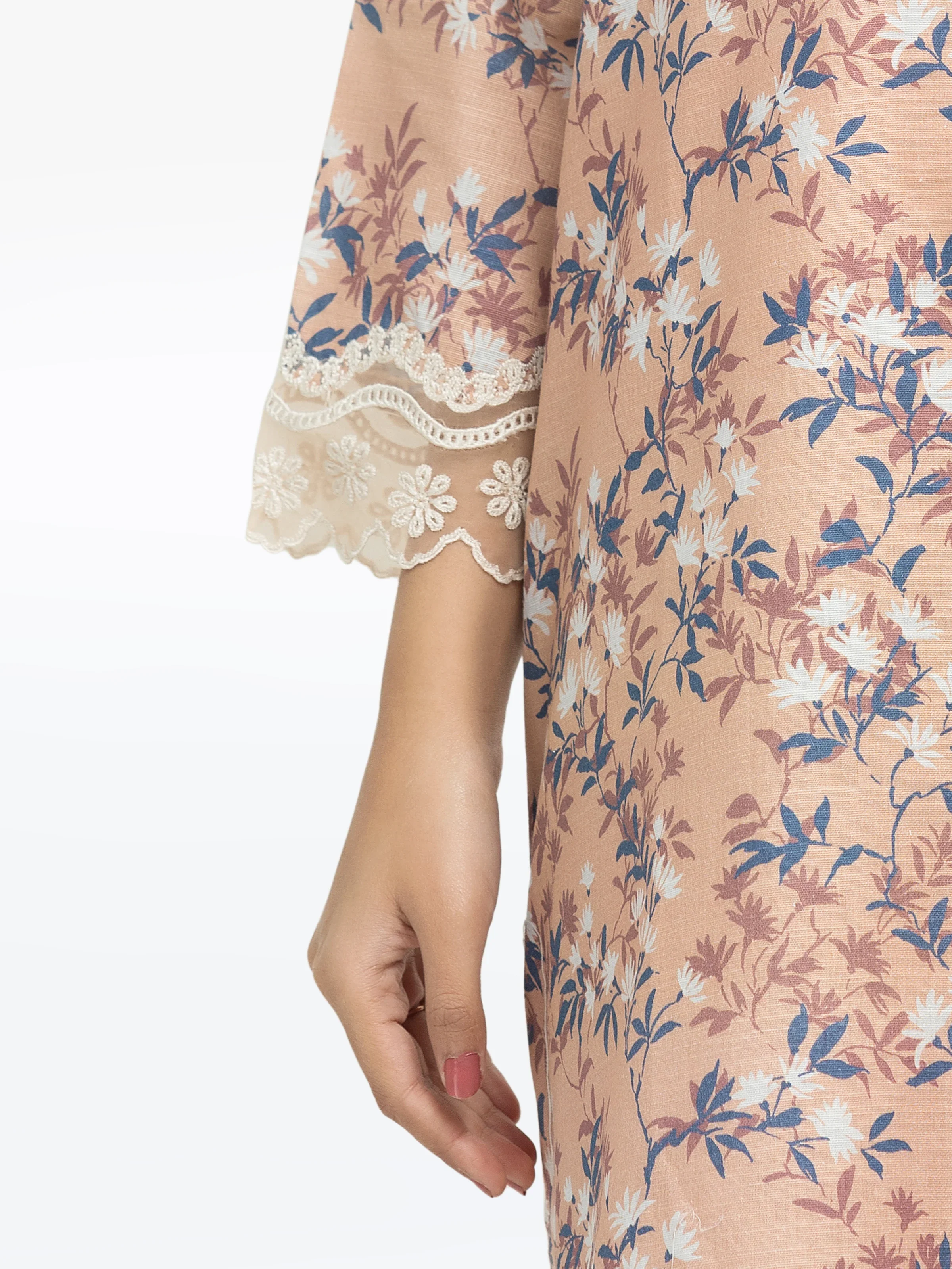 Embroidered Khaddar Suit - EWTKE24-81324-3P - Image 4