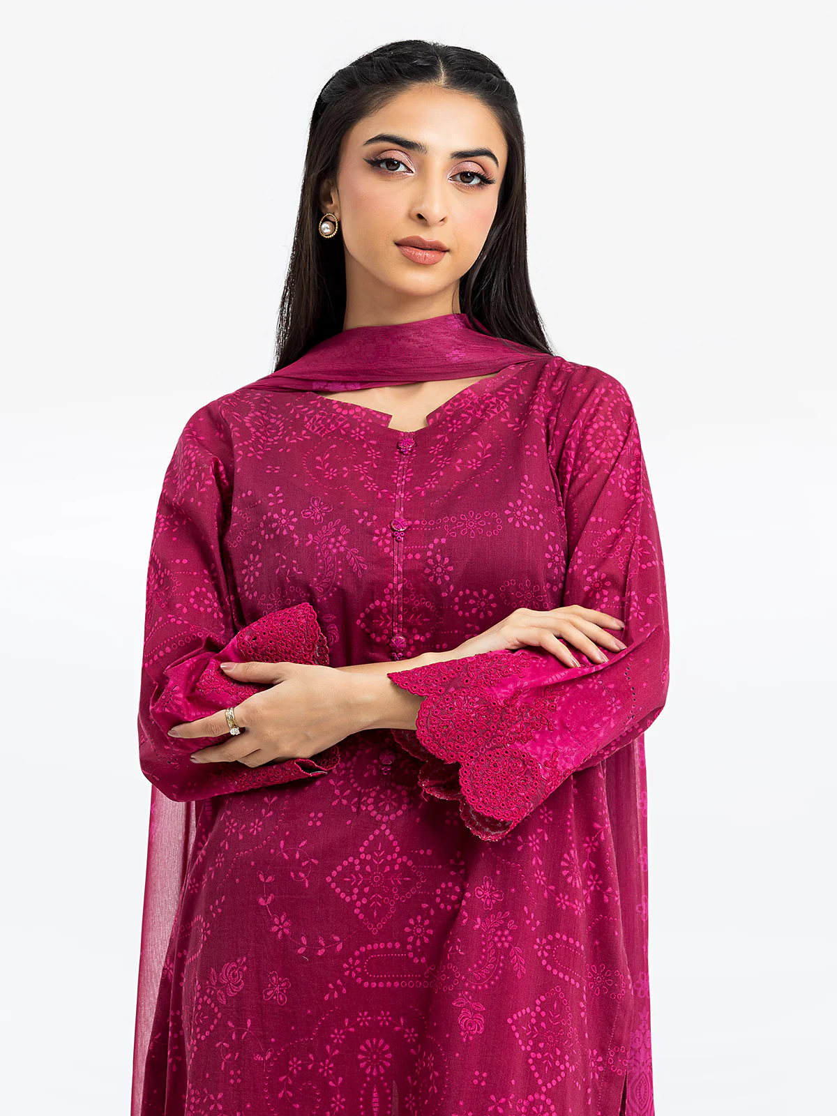 Embroidered Lawn Suit - EWTKE24-80155-3P