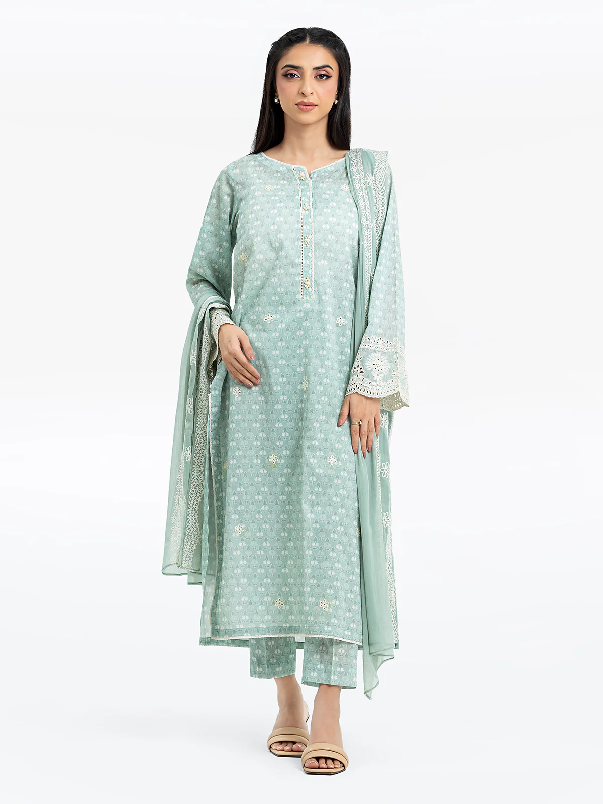 Embroidered Lawn Suit - EWTKE24-81007-3P