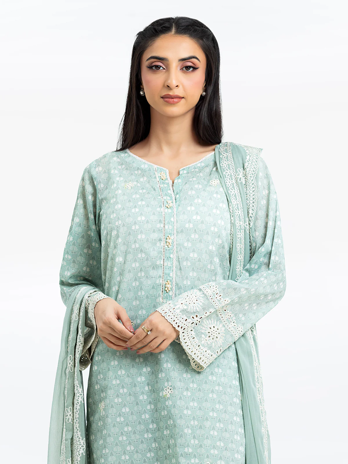Embroidered Lawn Suit - EWTKE24-81007-3P - Image 2