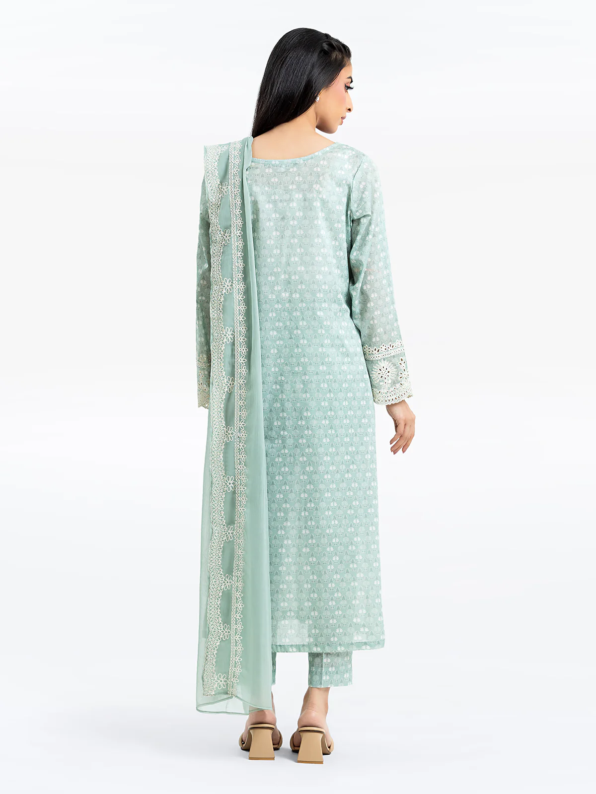 Embroidered Lawn Suit - EWTKE24-81007-3P - Image 6