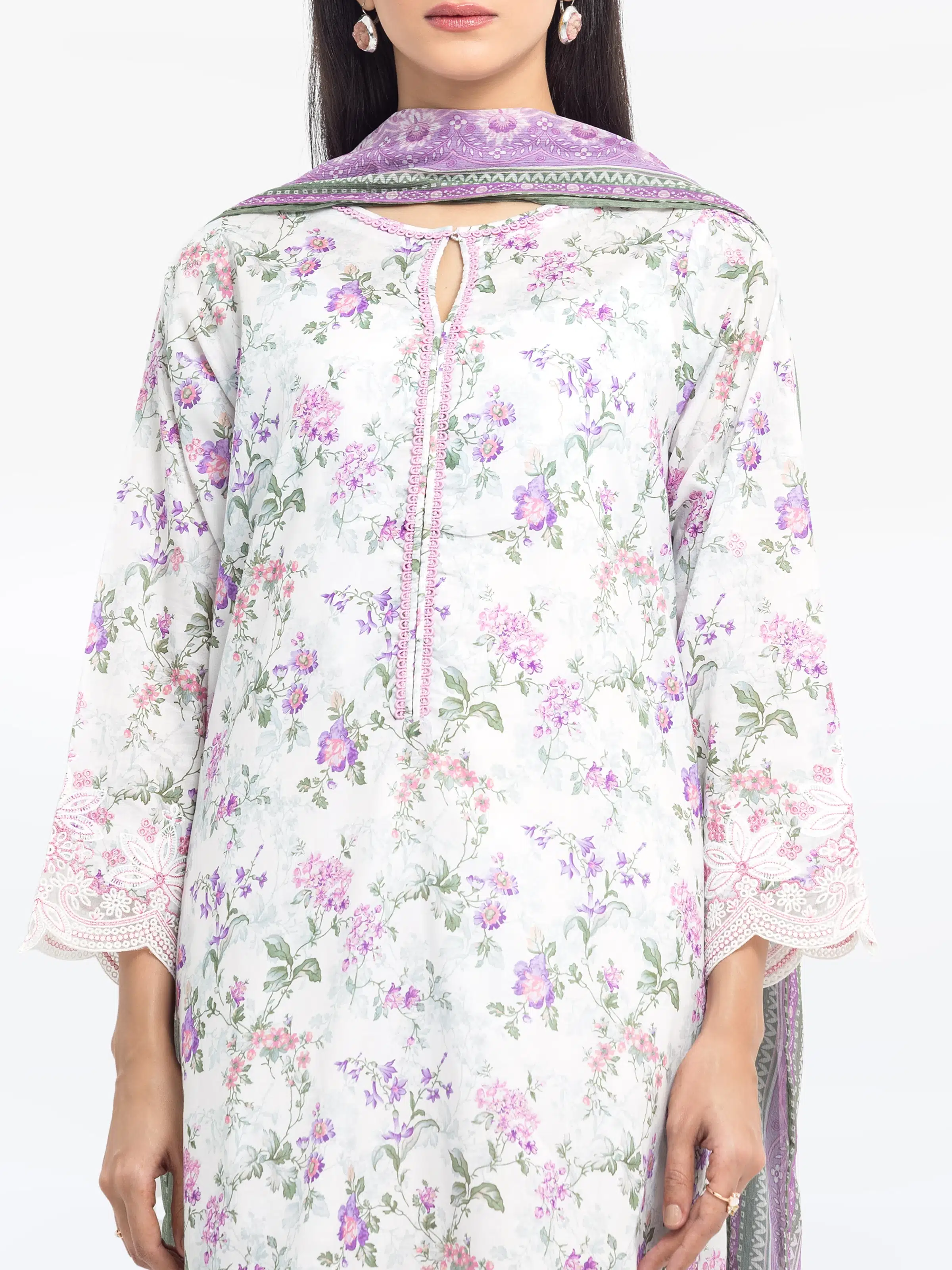 Embroidered Lawn Suit - EWTKE24-81150-3P