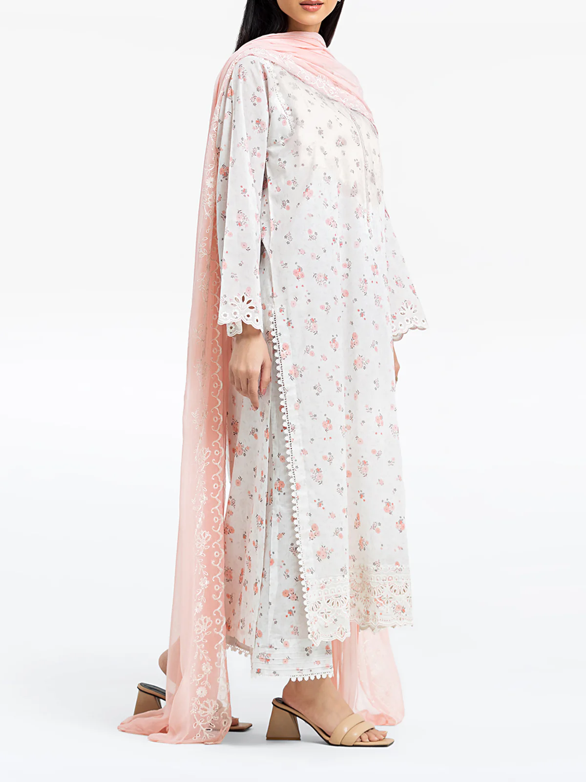 Embroidered Lawn Suit - EWTKE24-81153-3P - Image 5