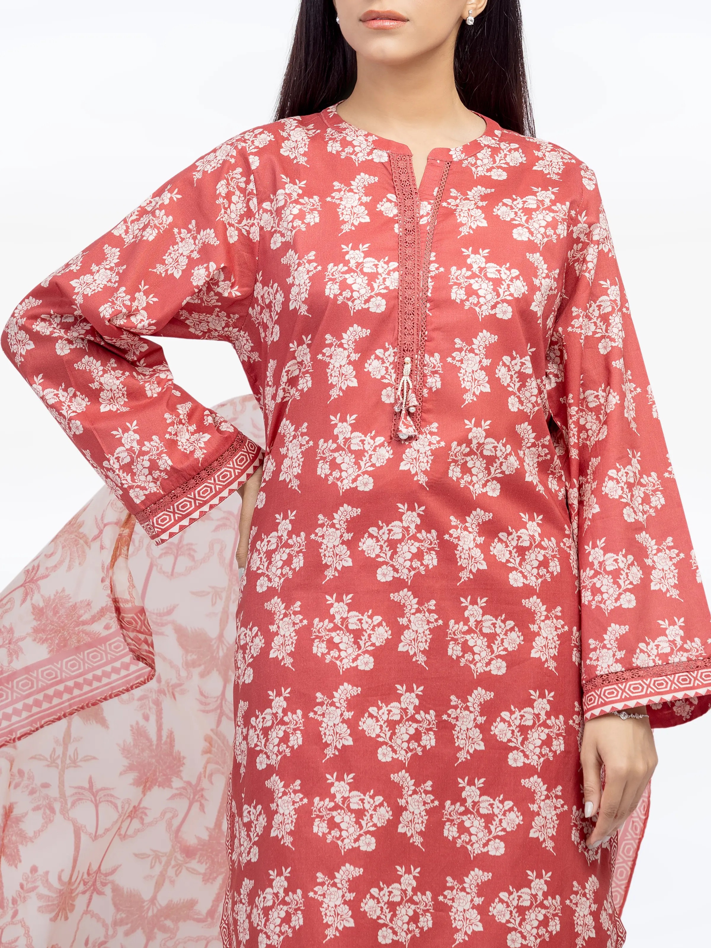 Printed Cambric Suit - EWTKP5-81701-3P - Image 2