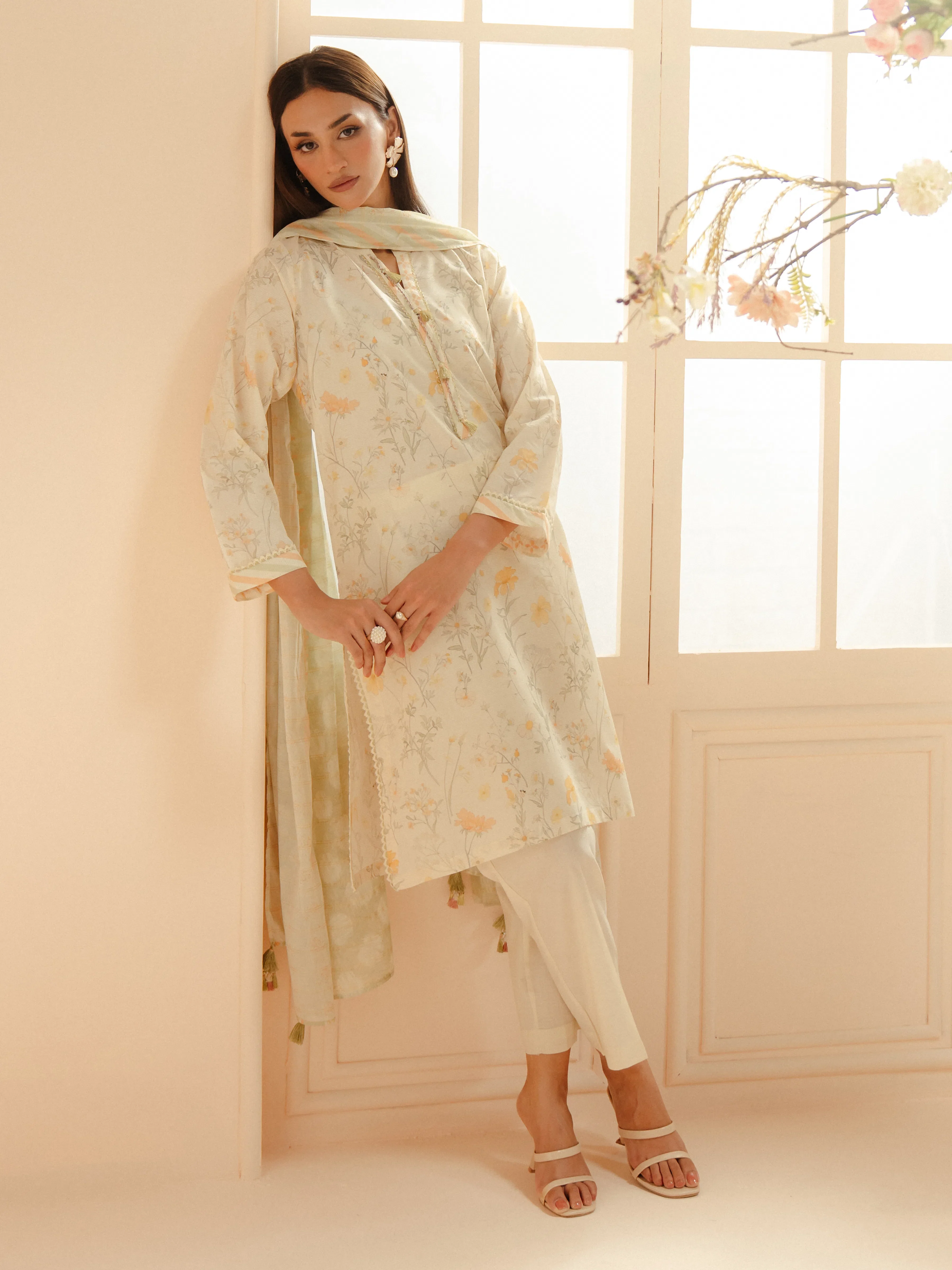 Printed Cambric Suit - EWTKP5-81716-3P - Image 4