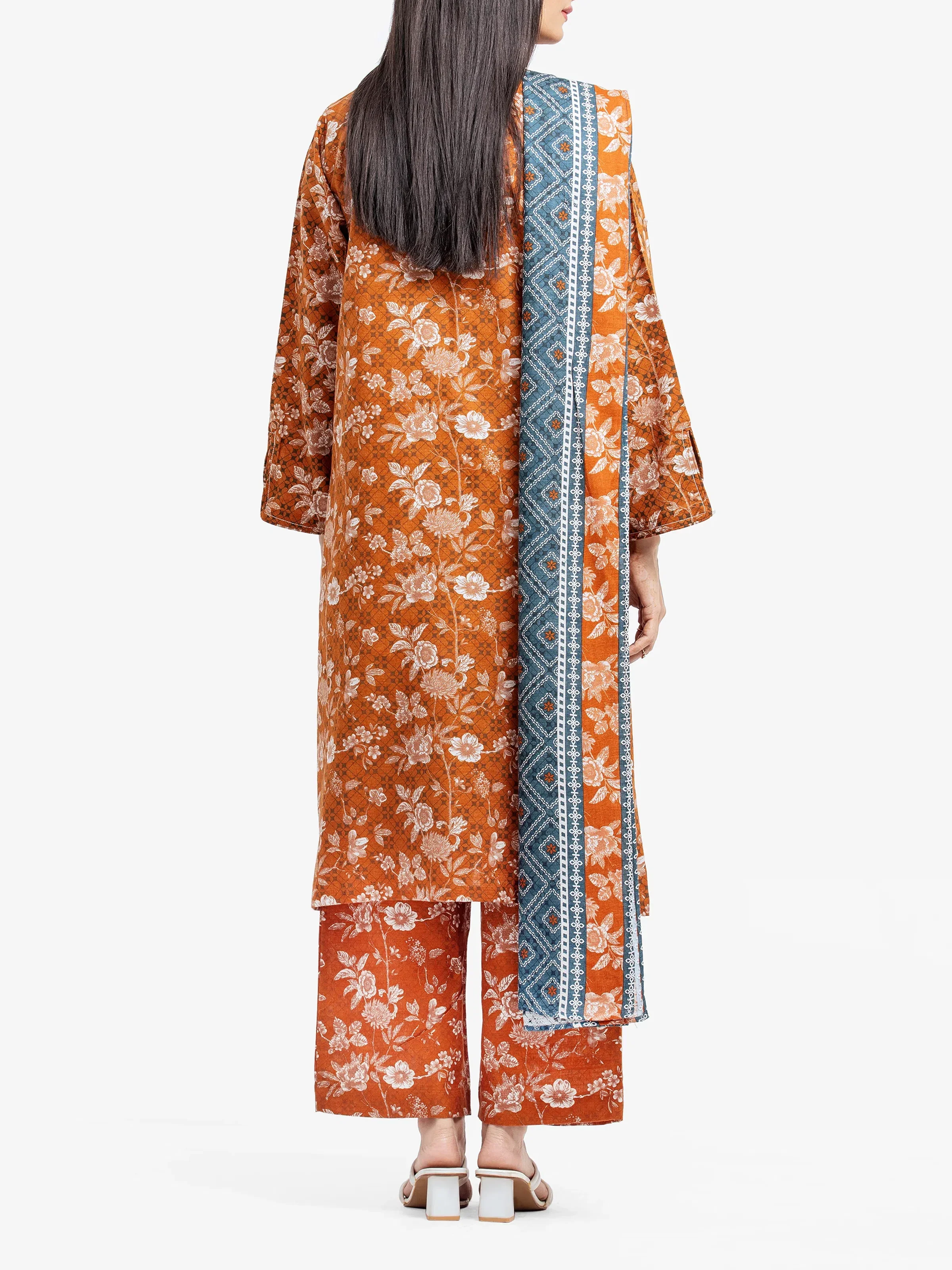 Printed Khaddar Suit - EWTKP24-81073-3P - Image 5
