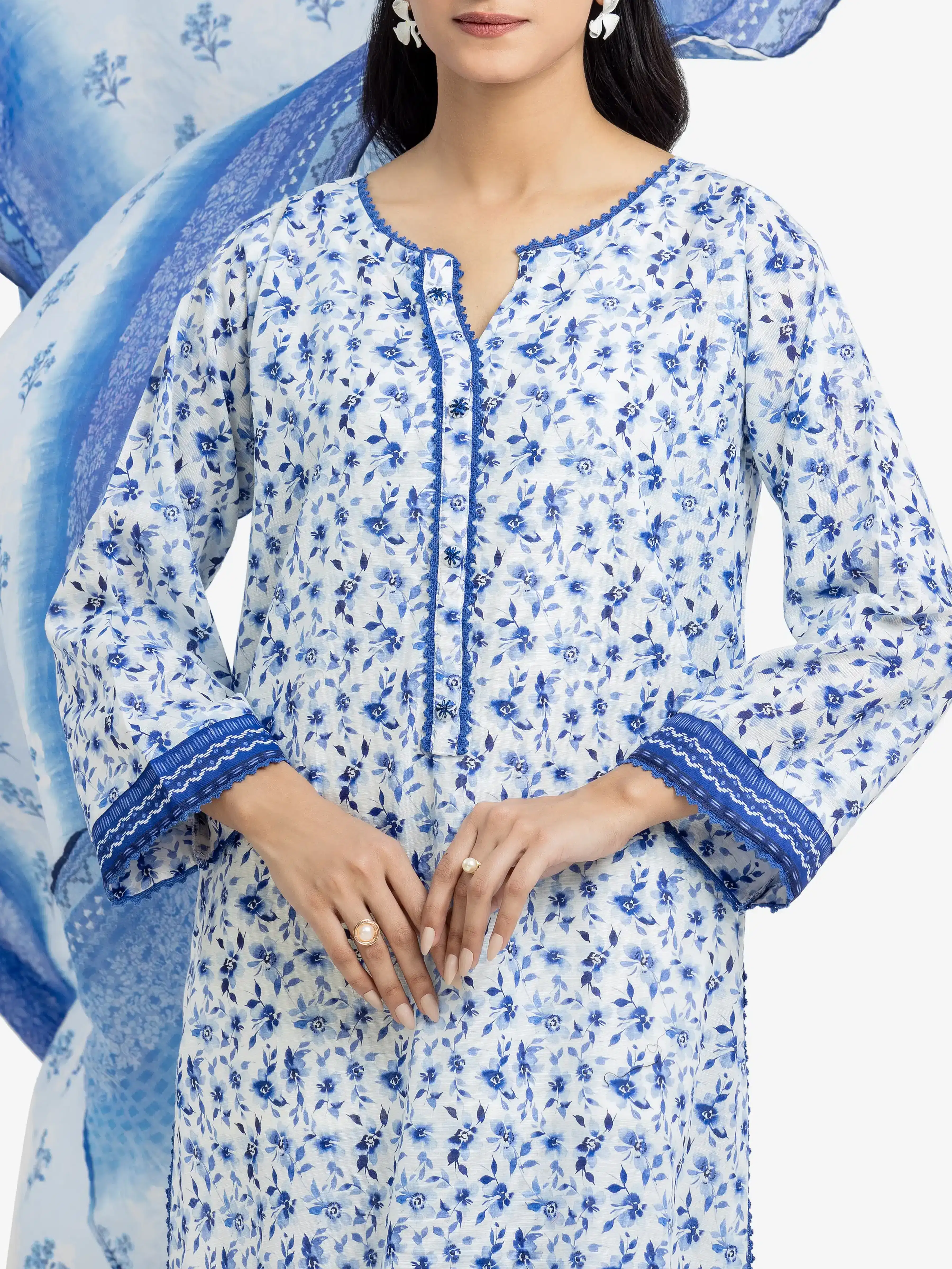 Printed Khaddar Suit - EWTKP24-81360-3P - Image 3