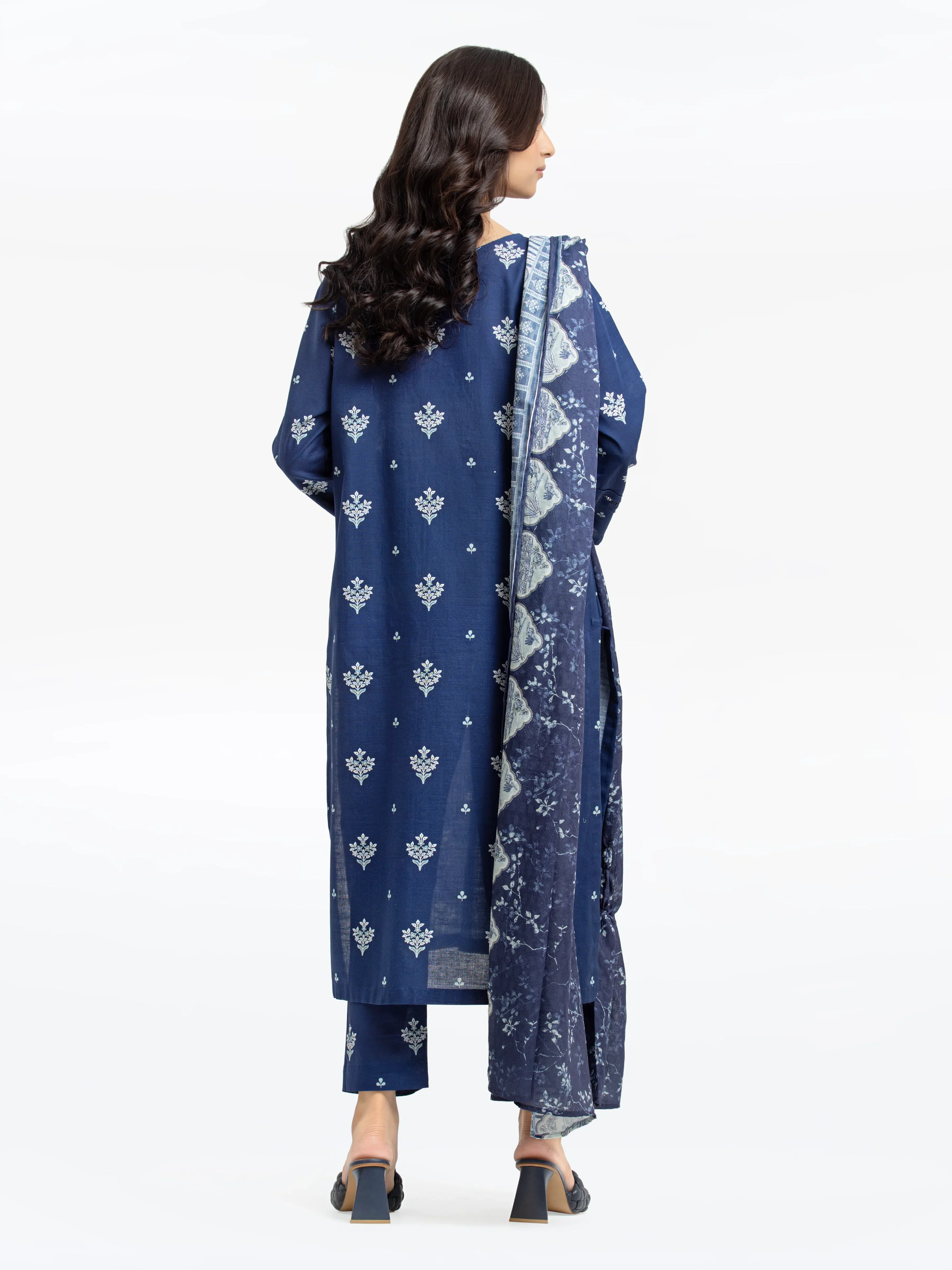 Printed Khaddar Suit - EWTKP24-81364-3P - Image 4