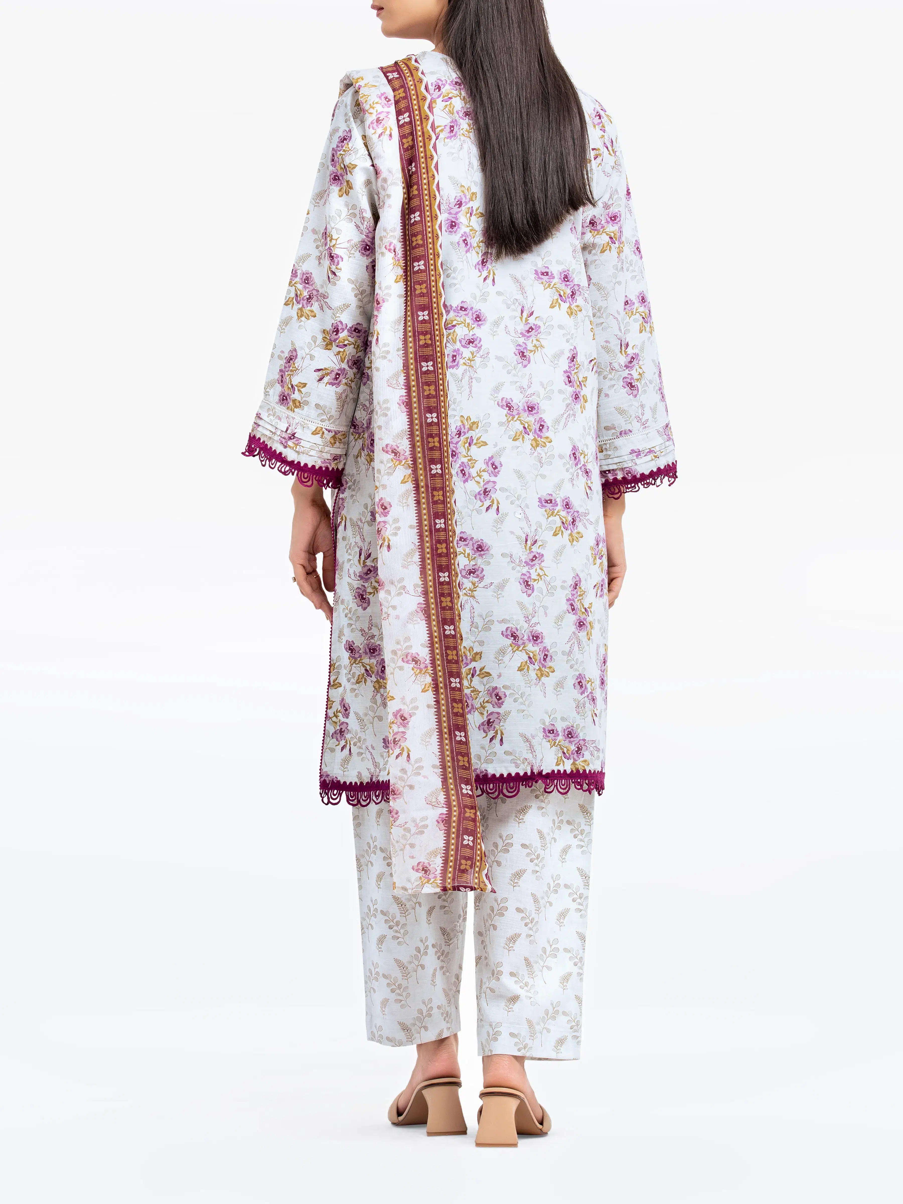 Printed Khaddar Suit - EWTKP24-81492-3P - Image 6