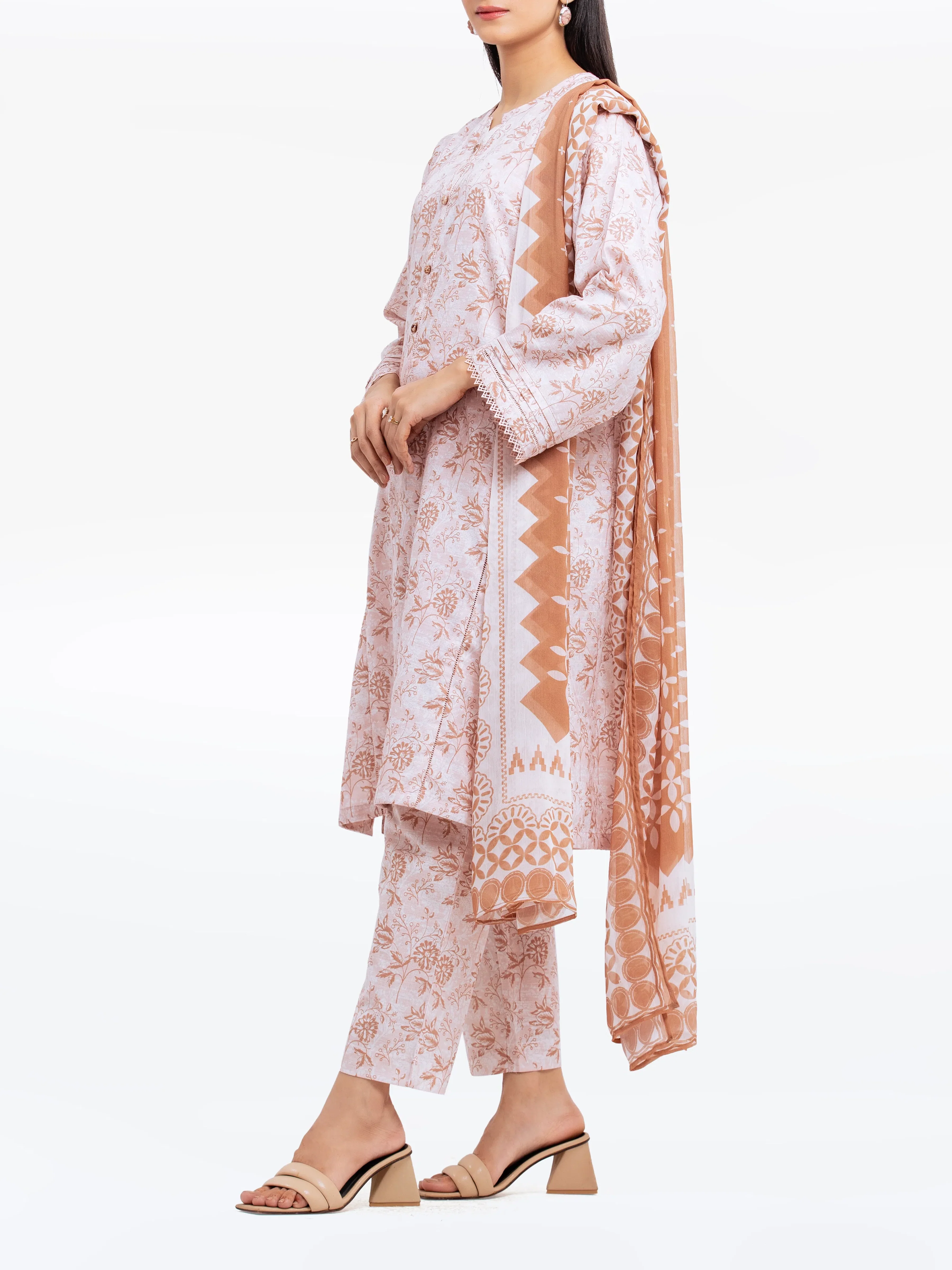 Printed Khaddar Suit - EWTKP24-81494-3P - Image 5
