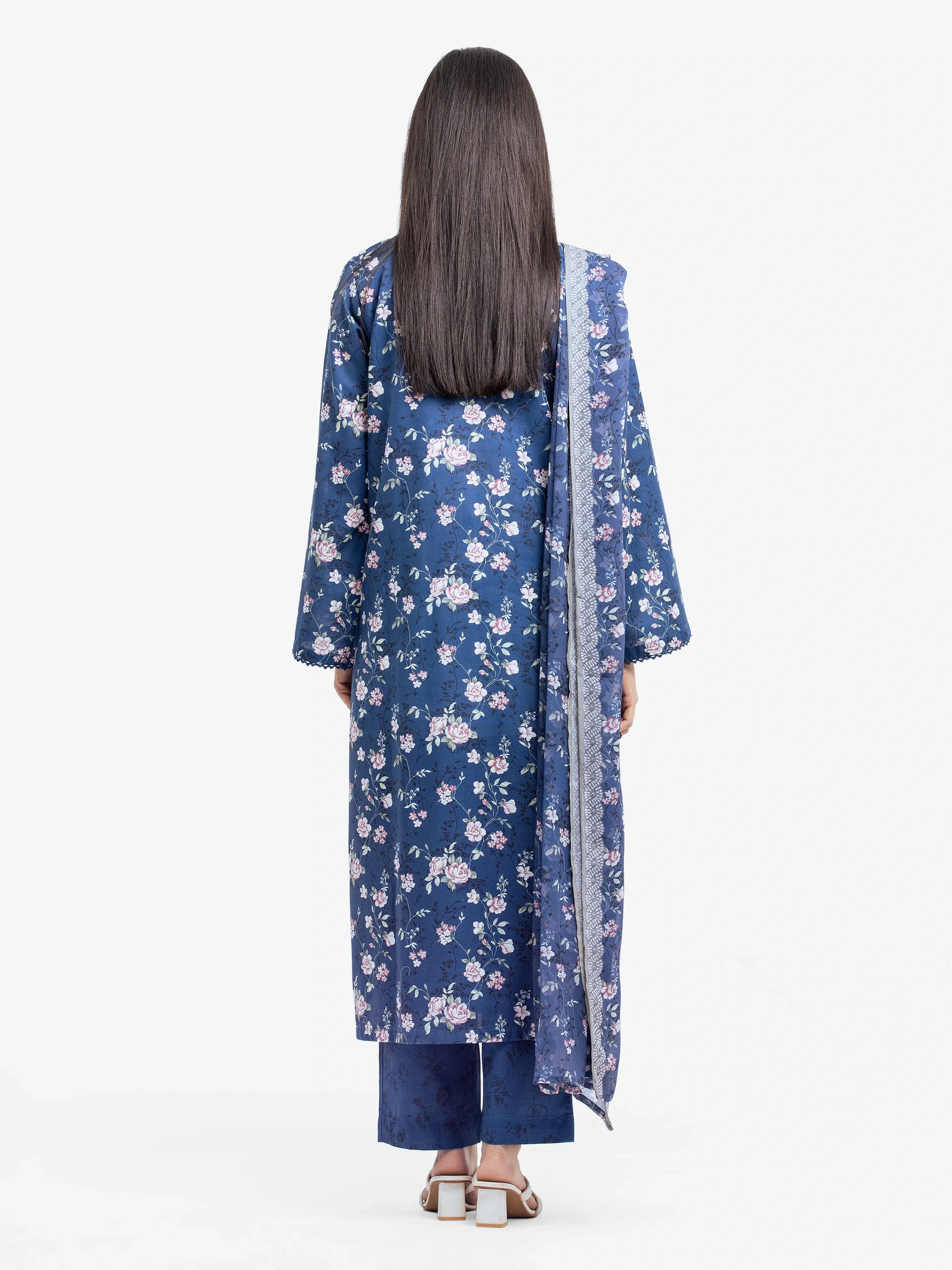 Printed Khaddar Suit - EWTKP24-81496-3P - Image 5