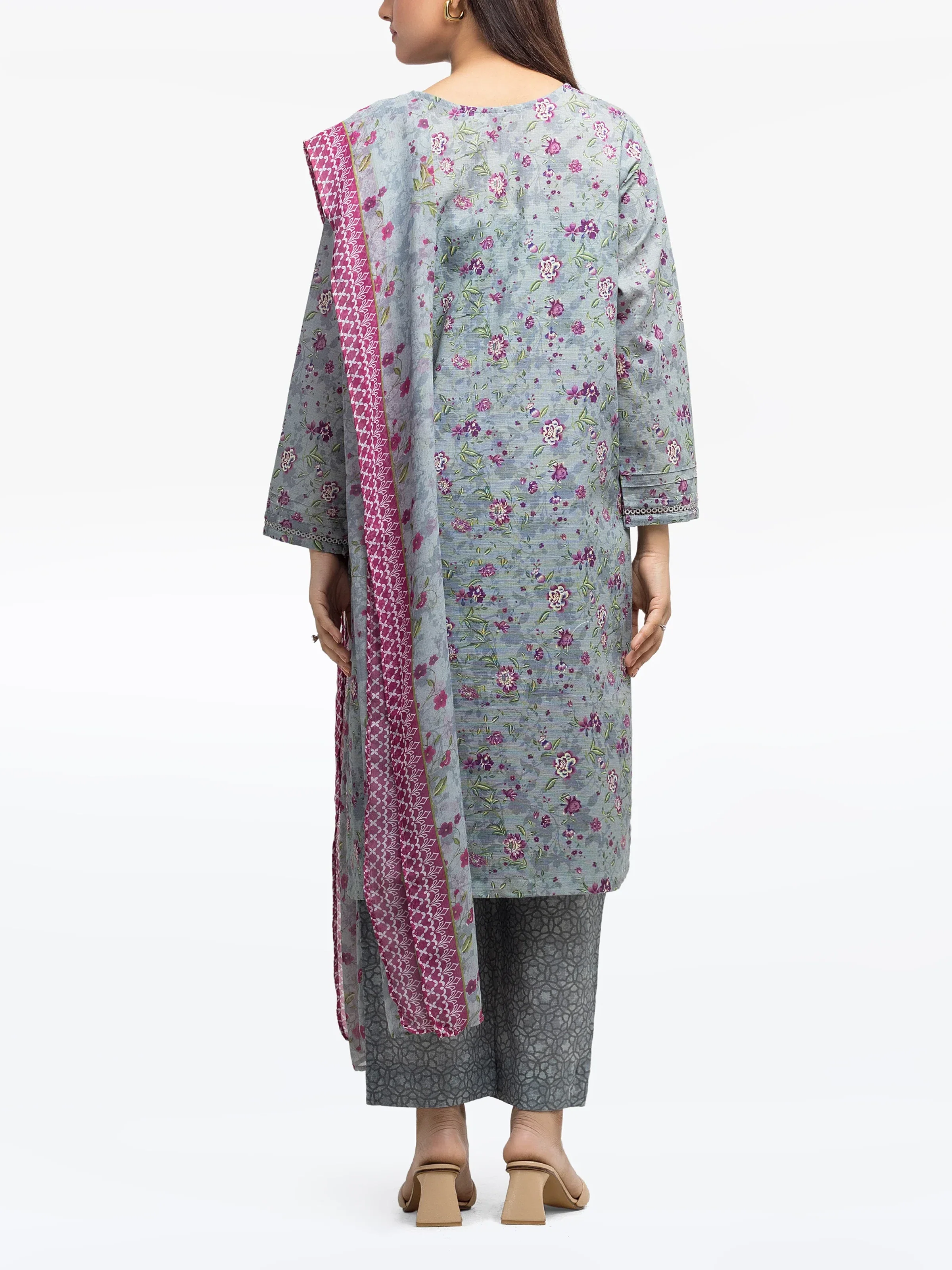 Printed Khaddar Suit - EWTKP24-81497-3P - Image 6