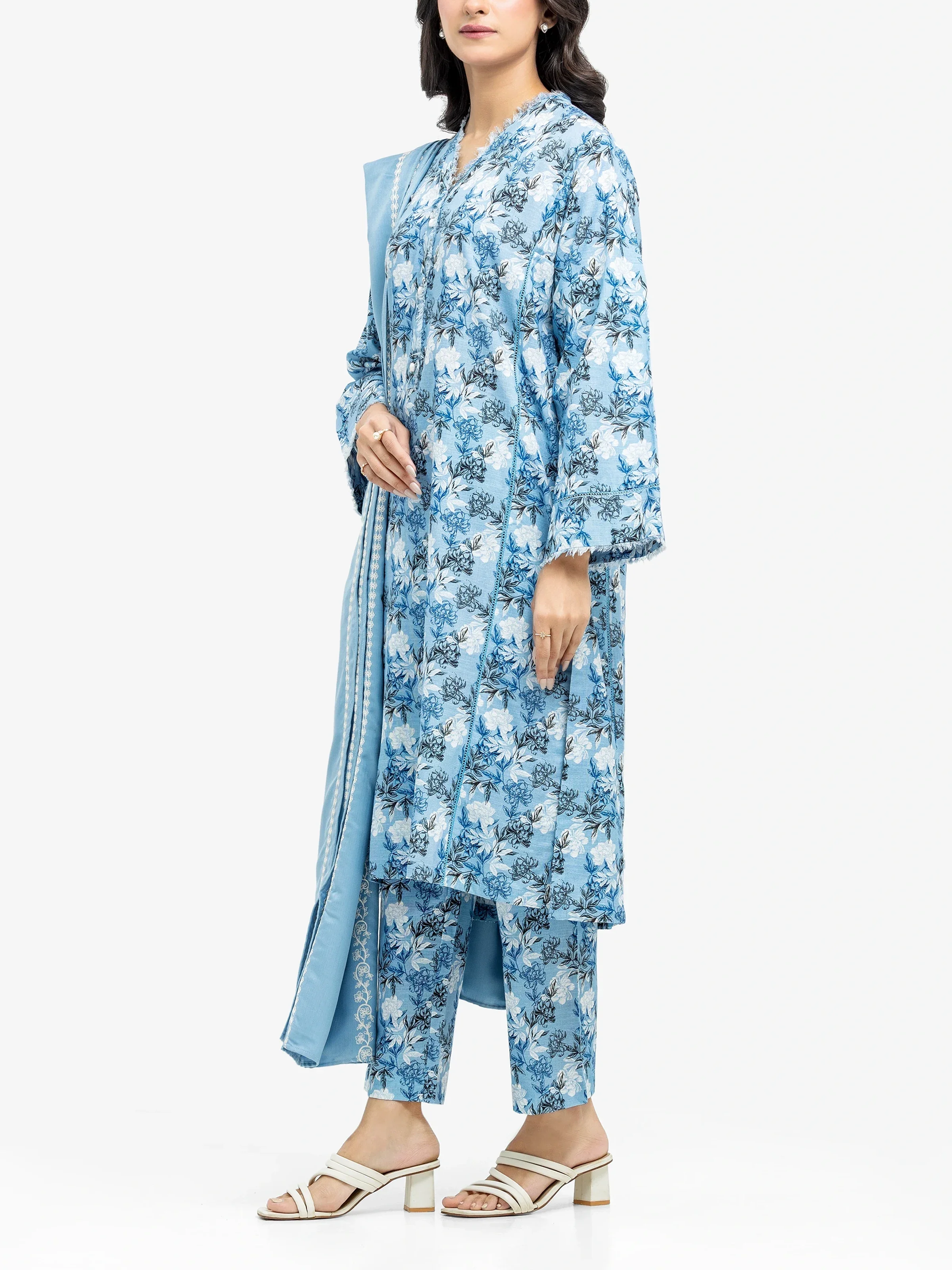 Printed Khaddar Suit - EWTKP24-81526-3P - Image 4
