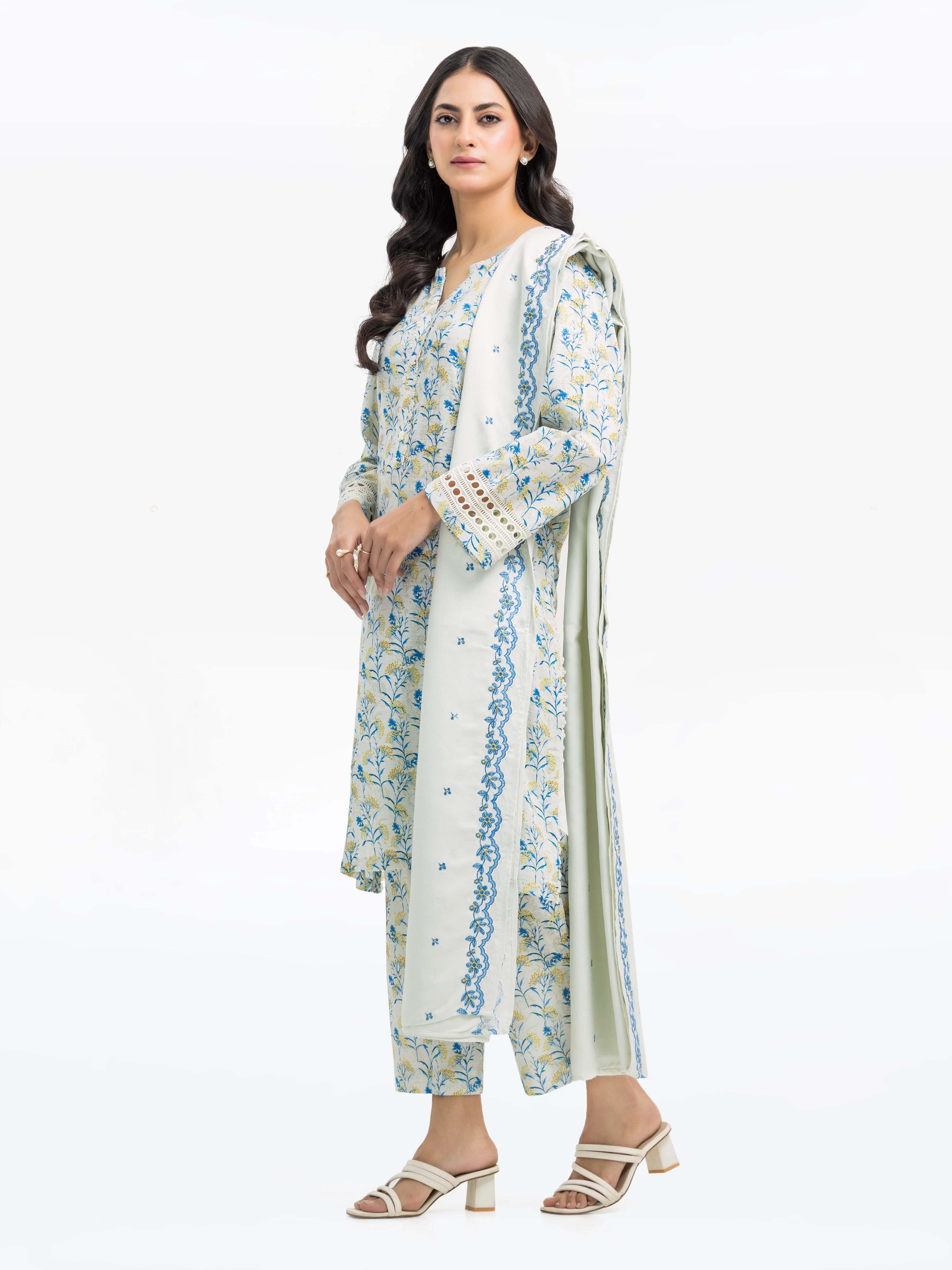 Printed Khaddar Suit - EWTKP24-81529-3P - Image 5