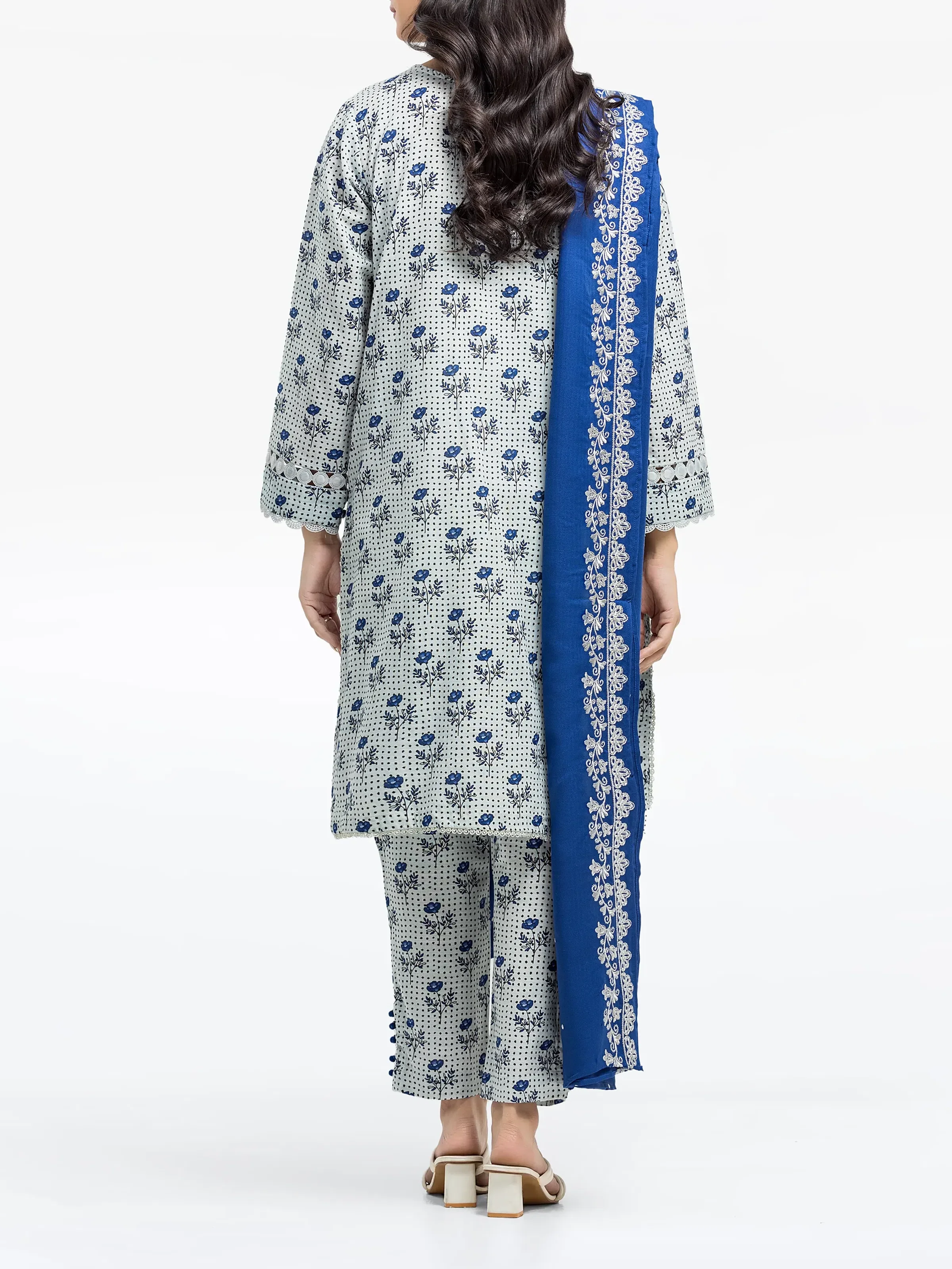 Printed Khaddar Suit - EWTKP24-81531-3P - Image 6