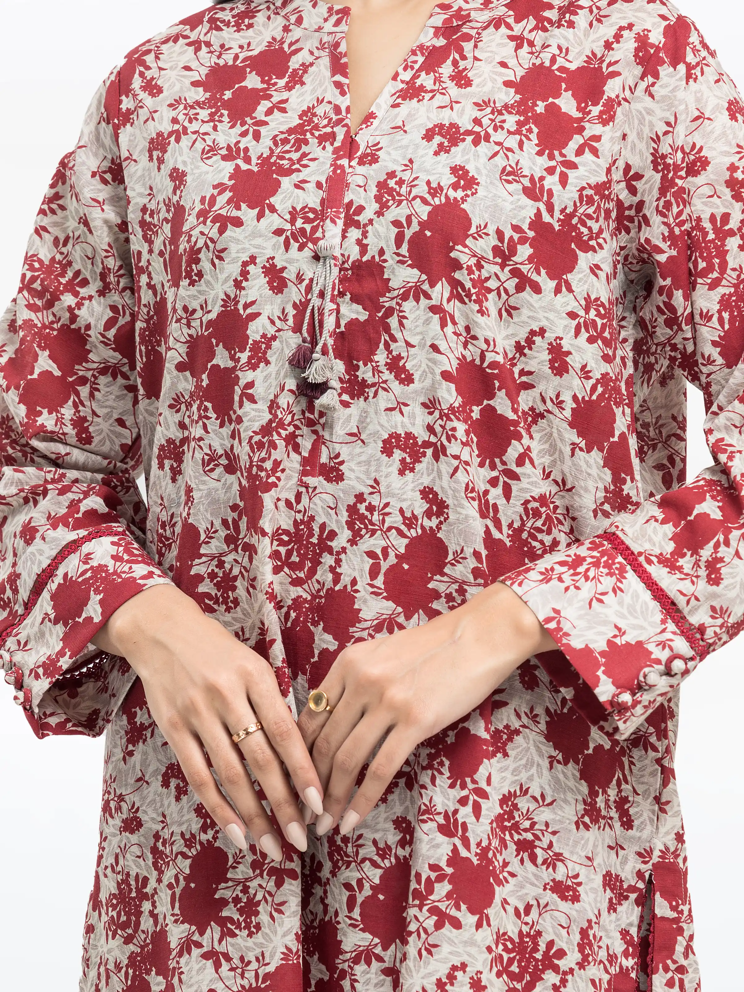 Printed Khaddar Suit - EWTKP24-81532-3P - Image 2