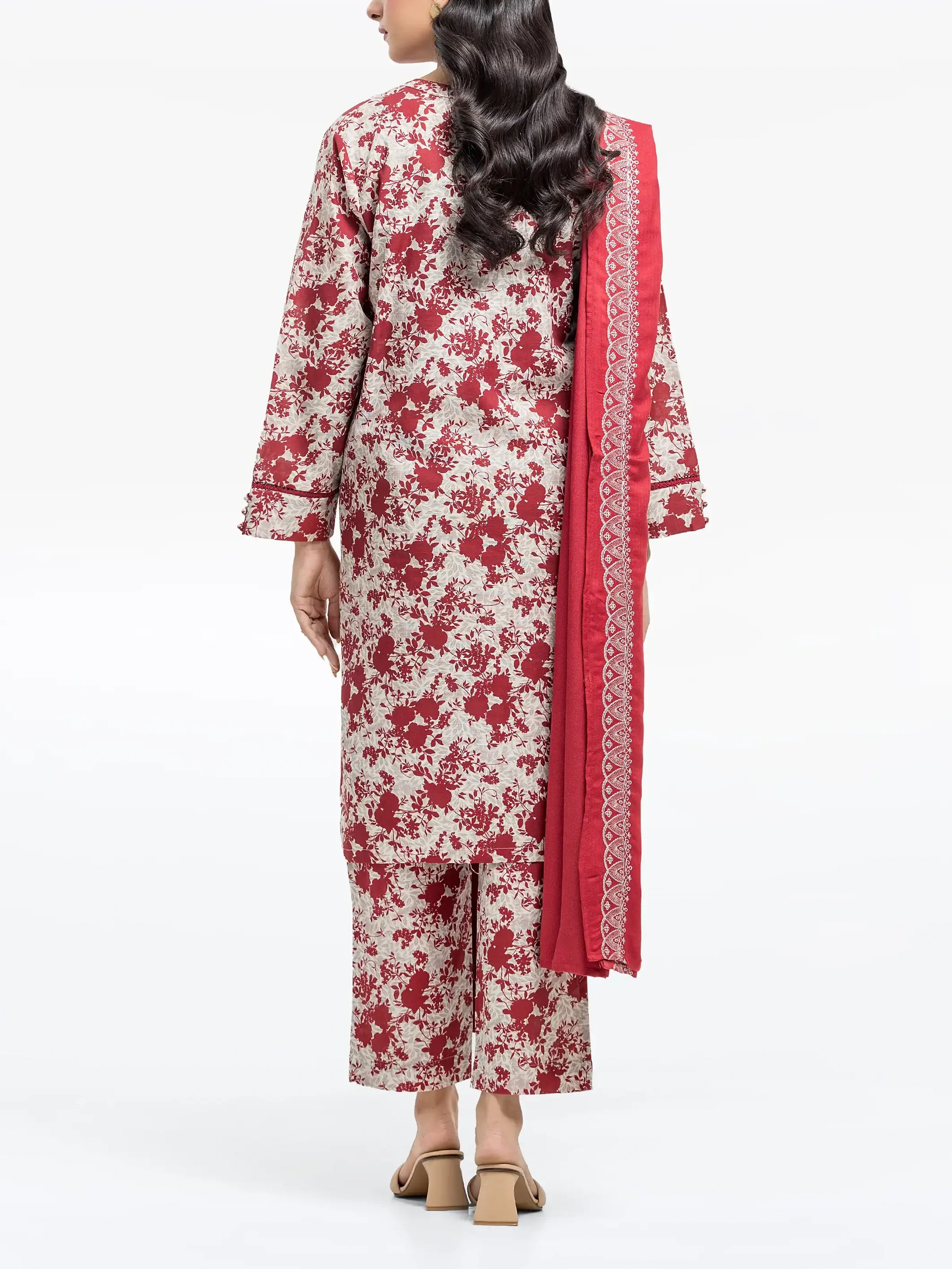 Printed Khaddar Suit - EWTKP24-81532-3P - Image 5