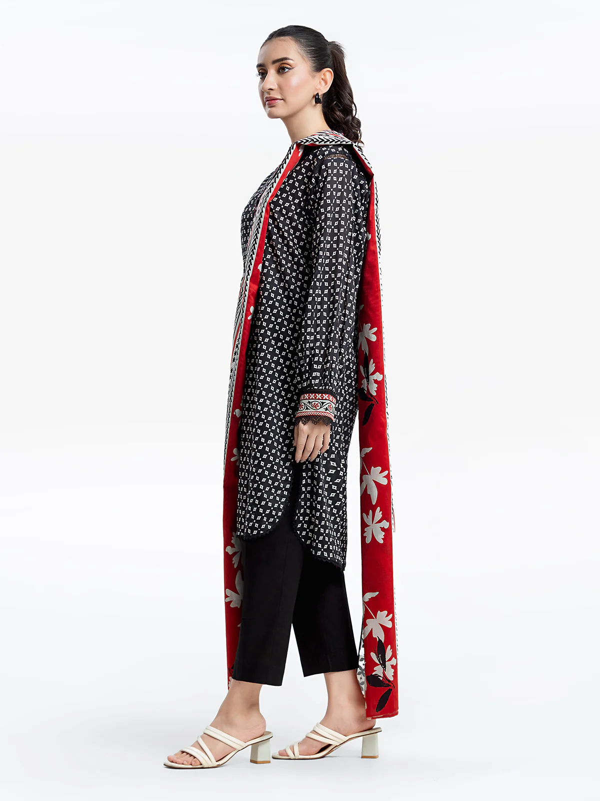Printed Lawn Suit - EWTKP24-81306-3P - Image 4