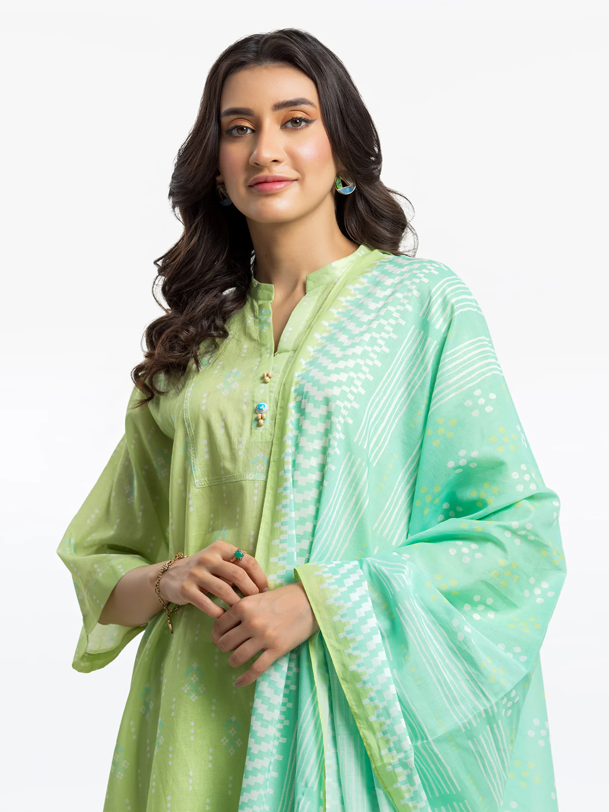 Printed Lawn Suit - EWTKP24-81308-3P - Image 3