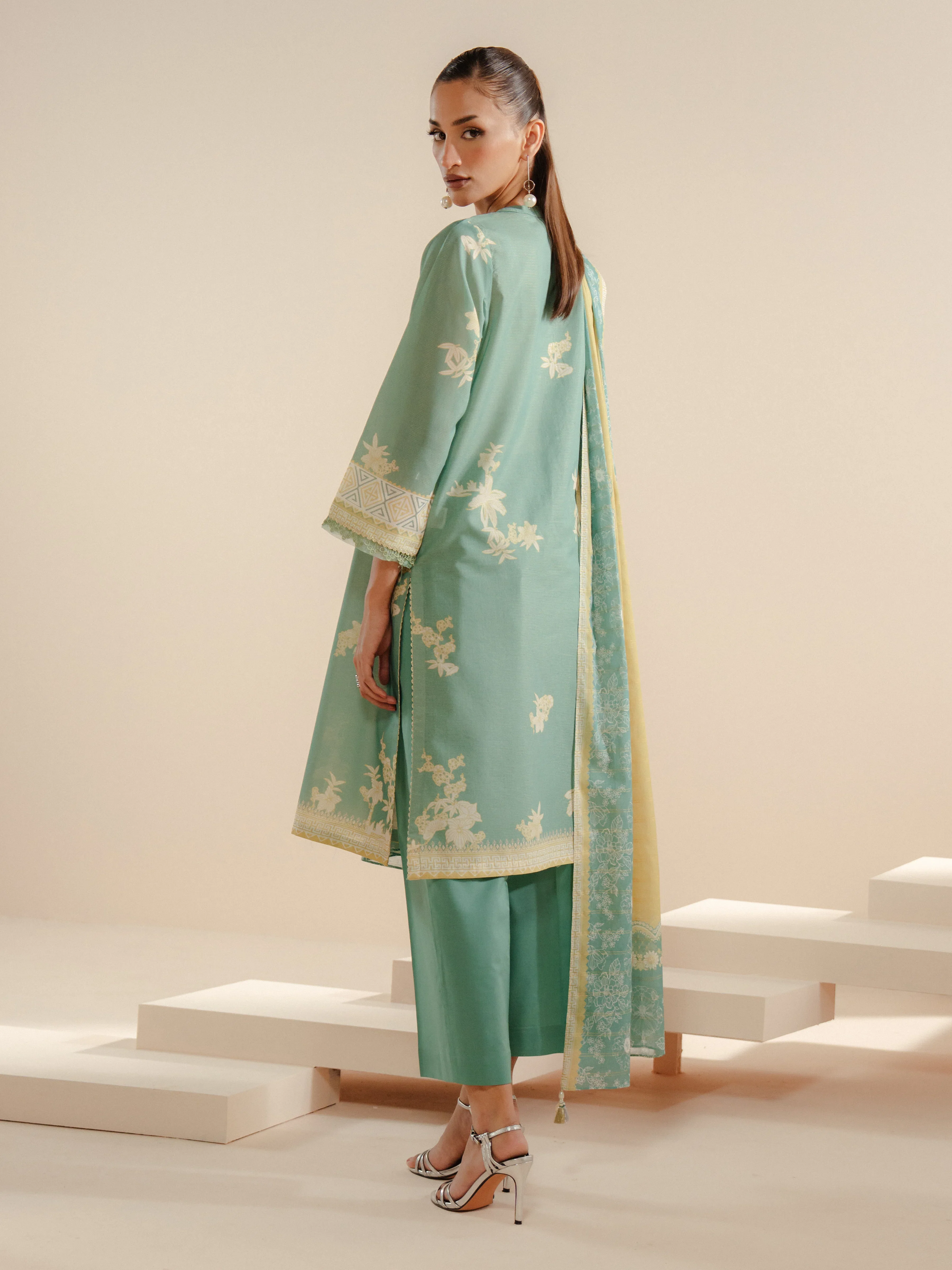 Printed Lawn Suit - EWTKP5-81725-3P - Image 5