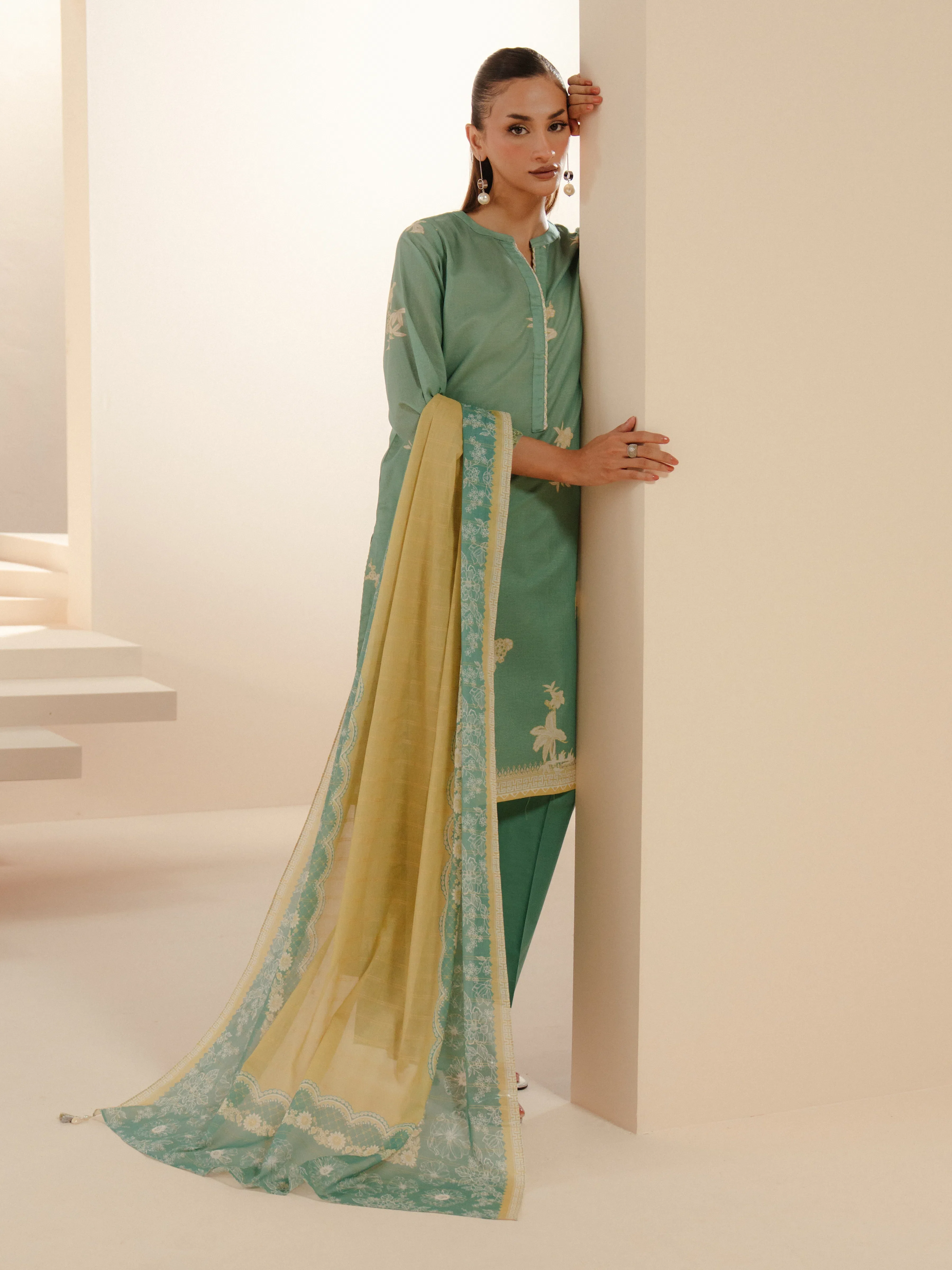 Printed Lawn Suit - EWTKP5-81725-3P - Image 6