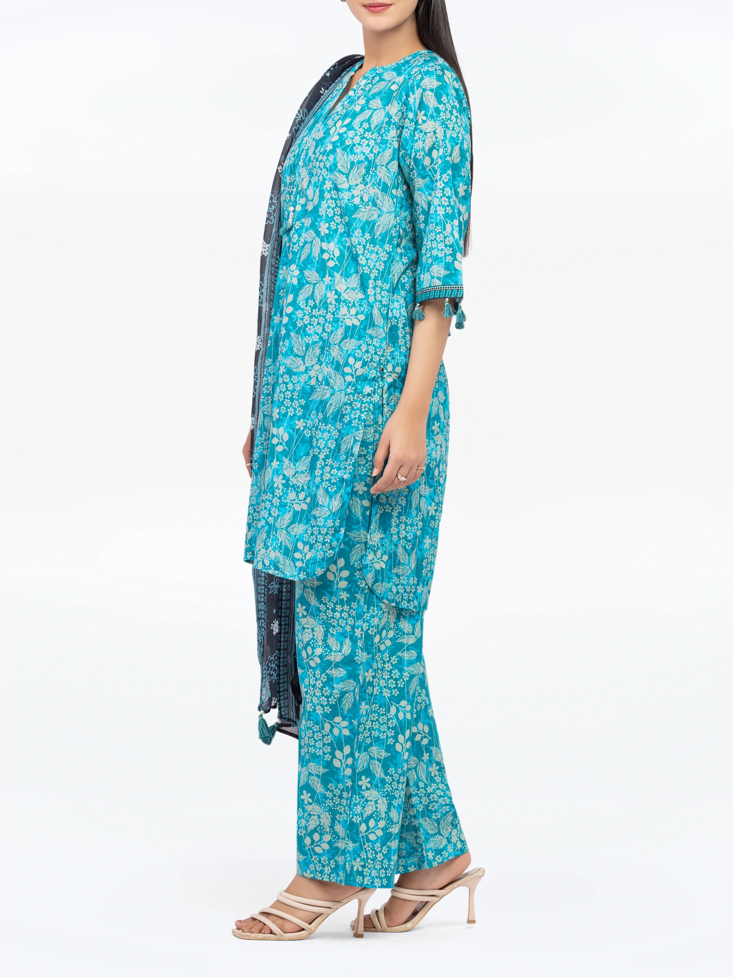 Printed Lawn Suit - EWTKP5-81994-3P - Image 5