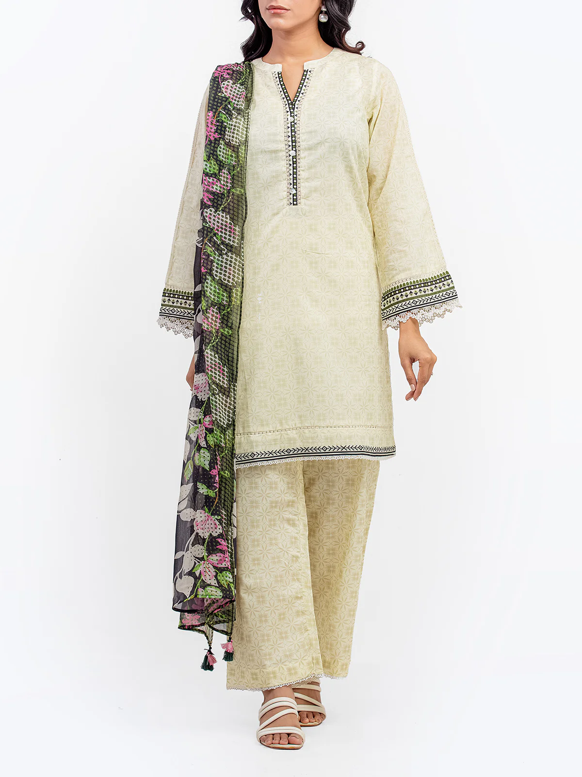 Printed Lawn Suit - EWTKP5-81996-3P