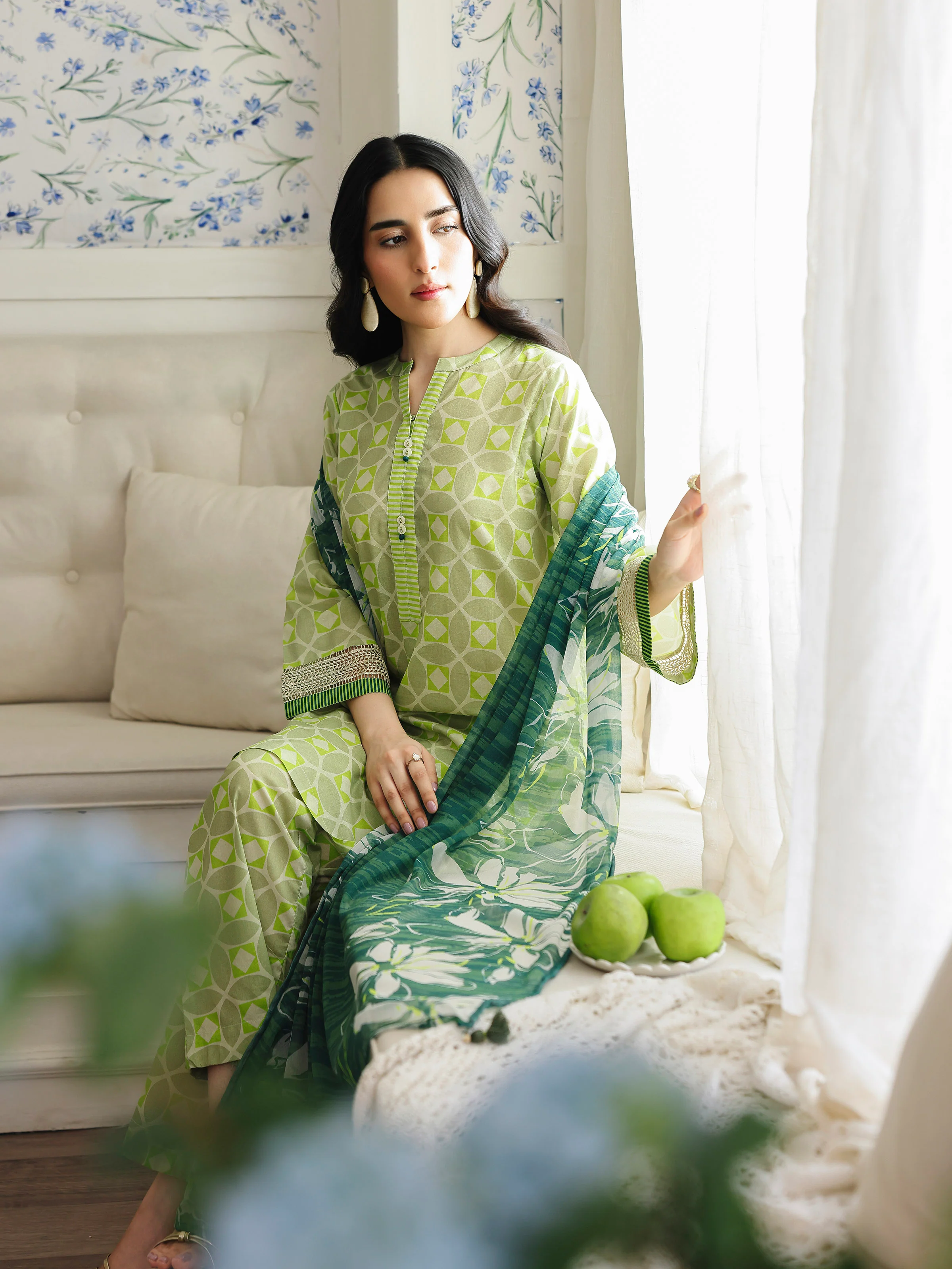 Printed Lawn Suit - EWTKP5-81998-3P - Image 5