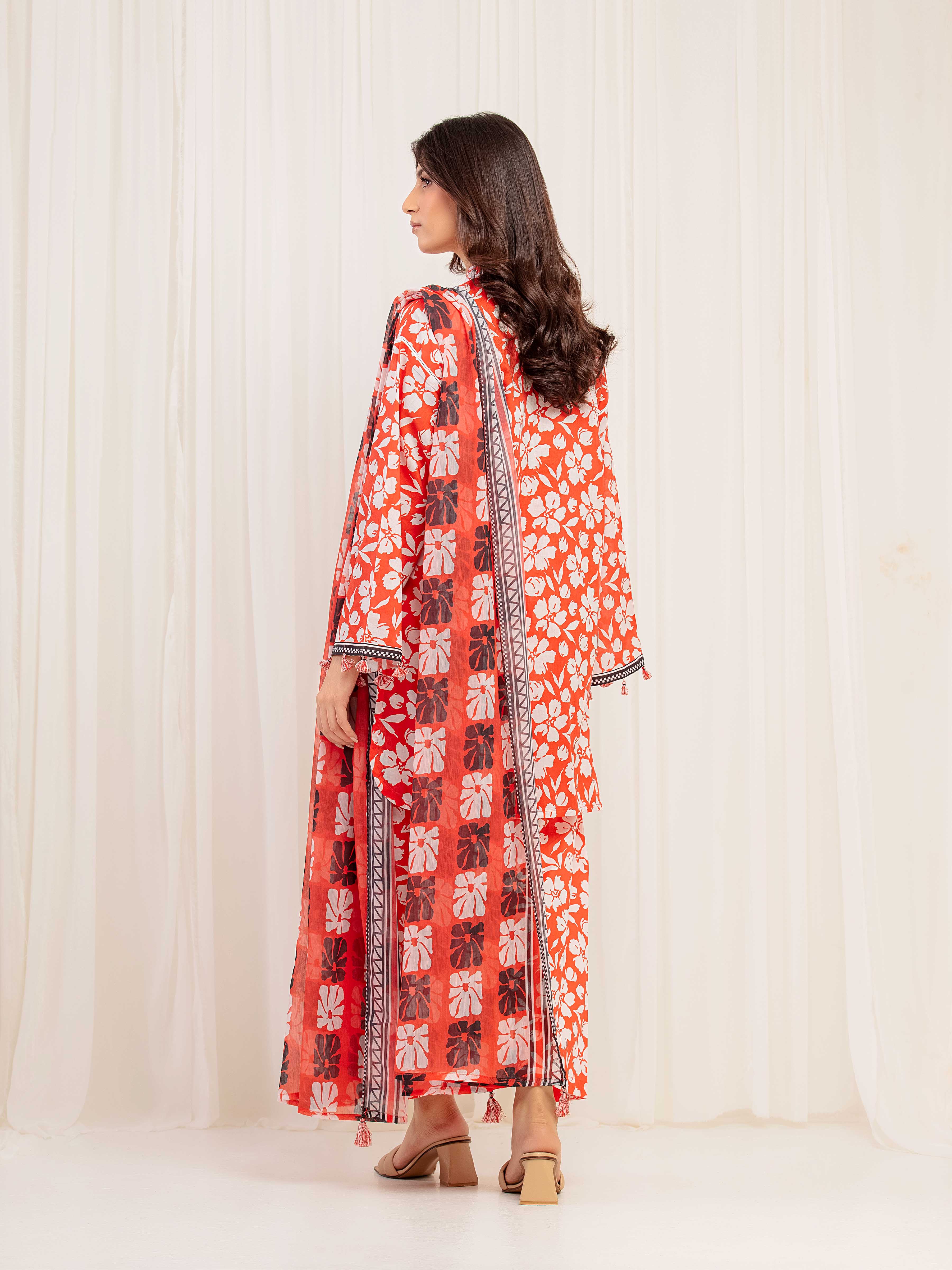 Printed Lawn Suit - EWTKP5-81999-3P - Image 6