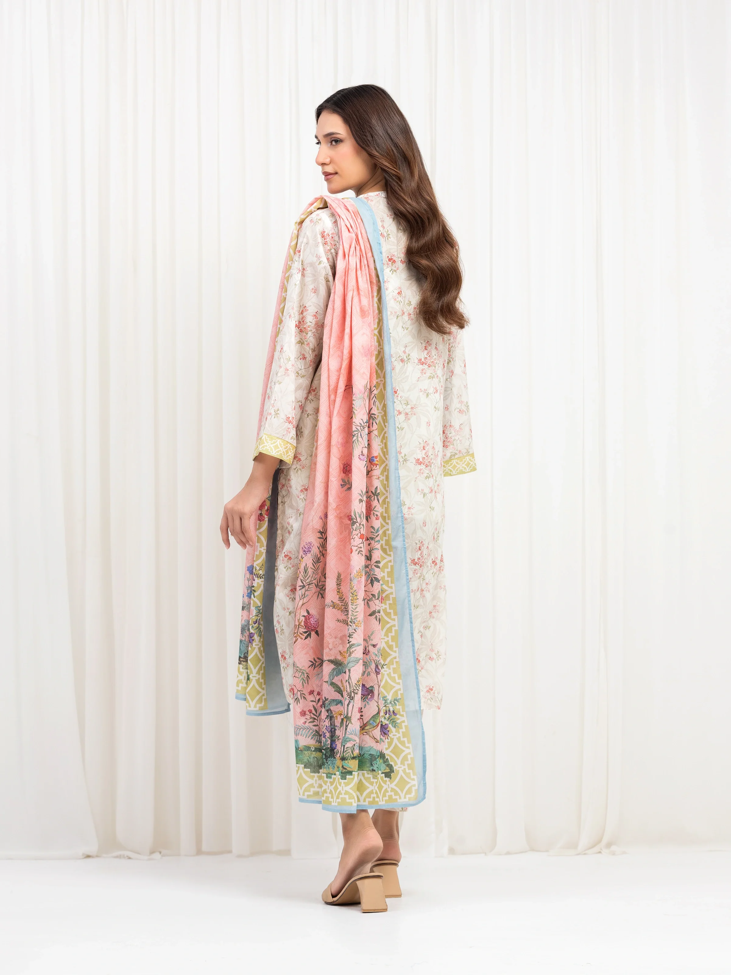 Printed Lawn Suit - EWTKP6-86051-3P - Image 5