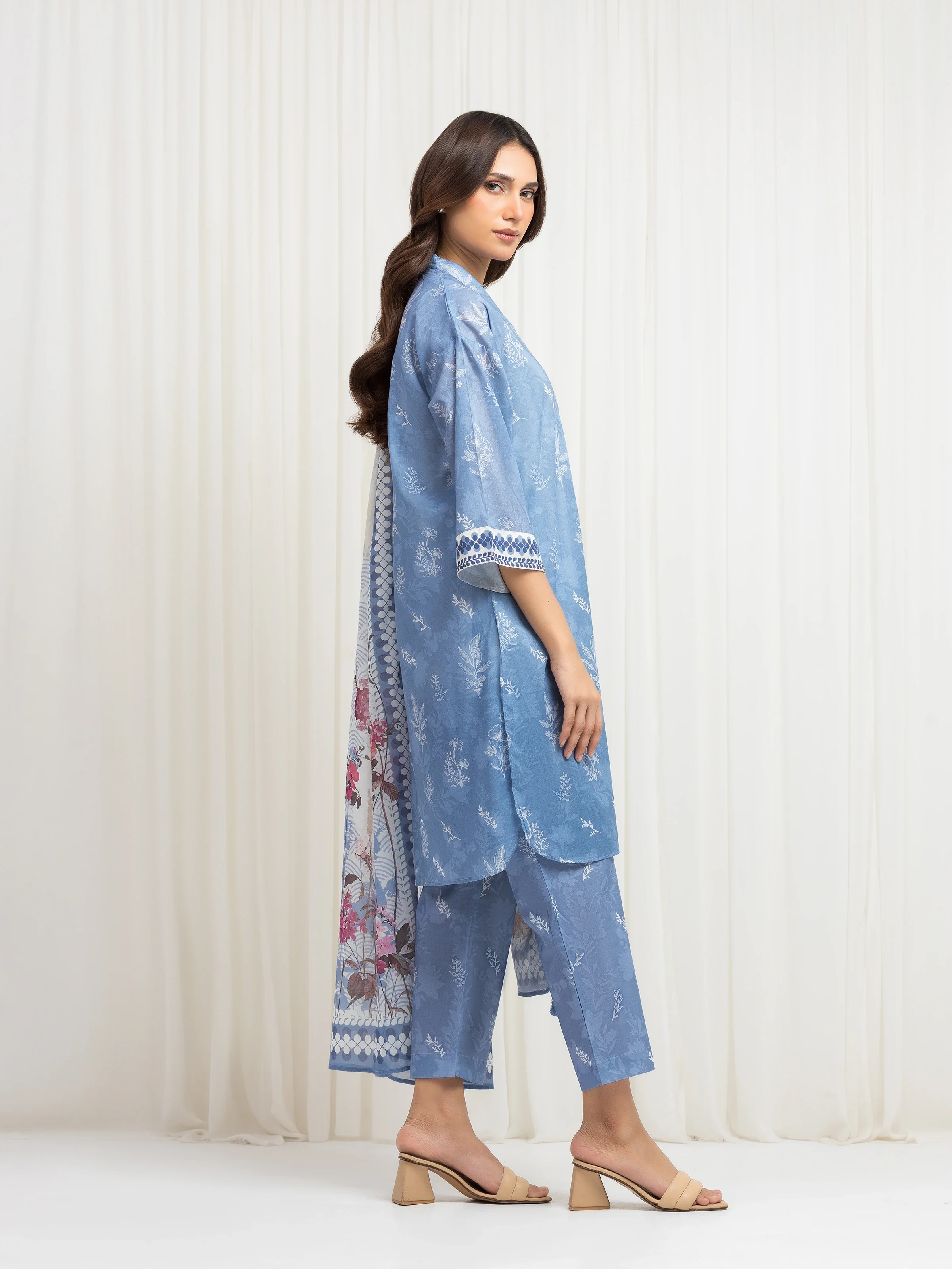 Printed Lawn Suit - EWTKP6-86054-3P - Image 4