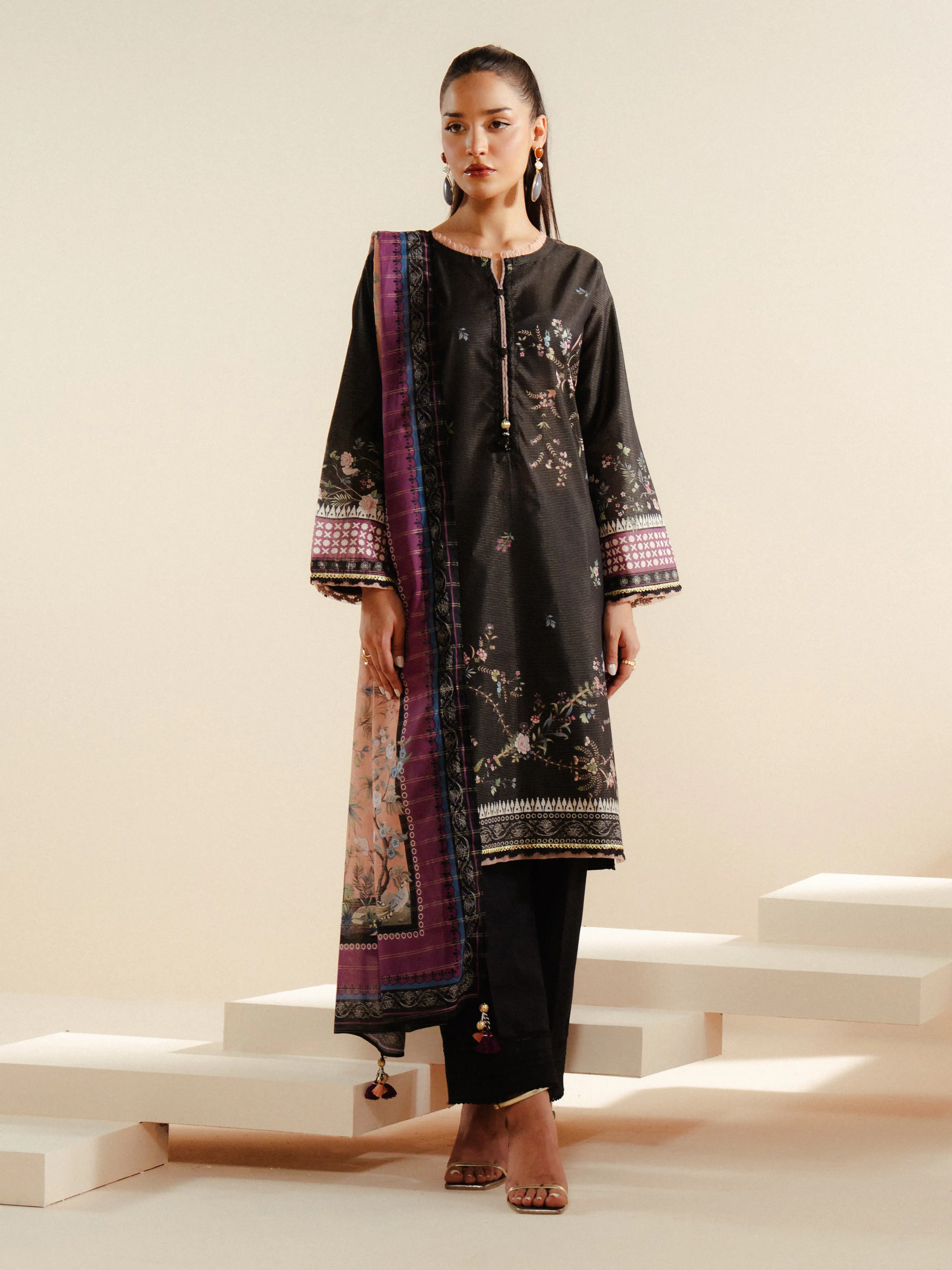 Printed Mesuri Suit - EWTKP5-81719-3P