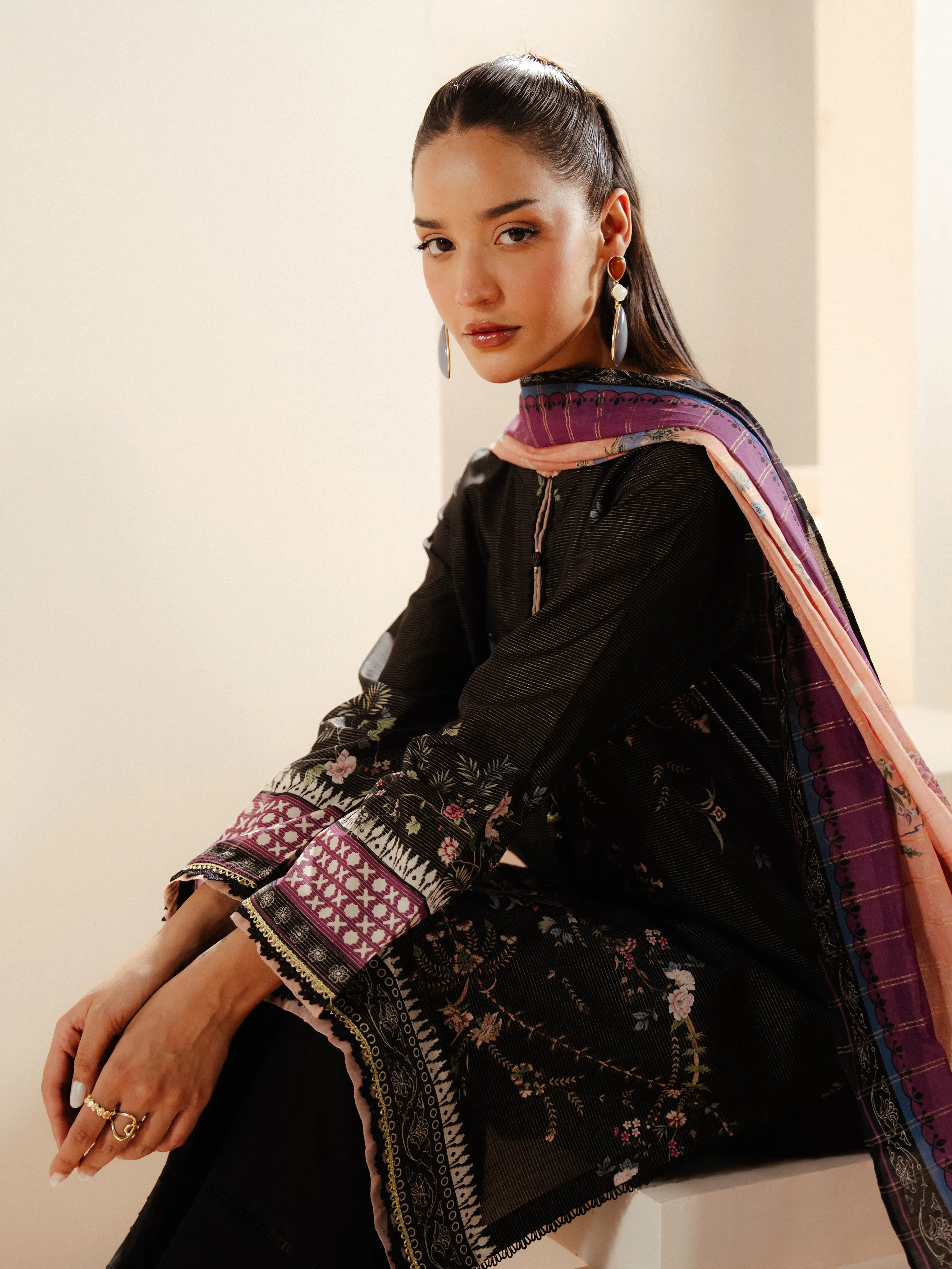 Printed Mesuri Suit - EWTKP5-81719-3P - Image 2