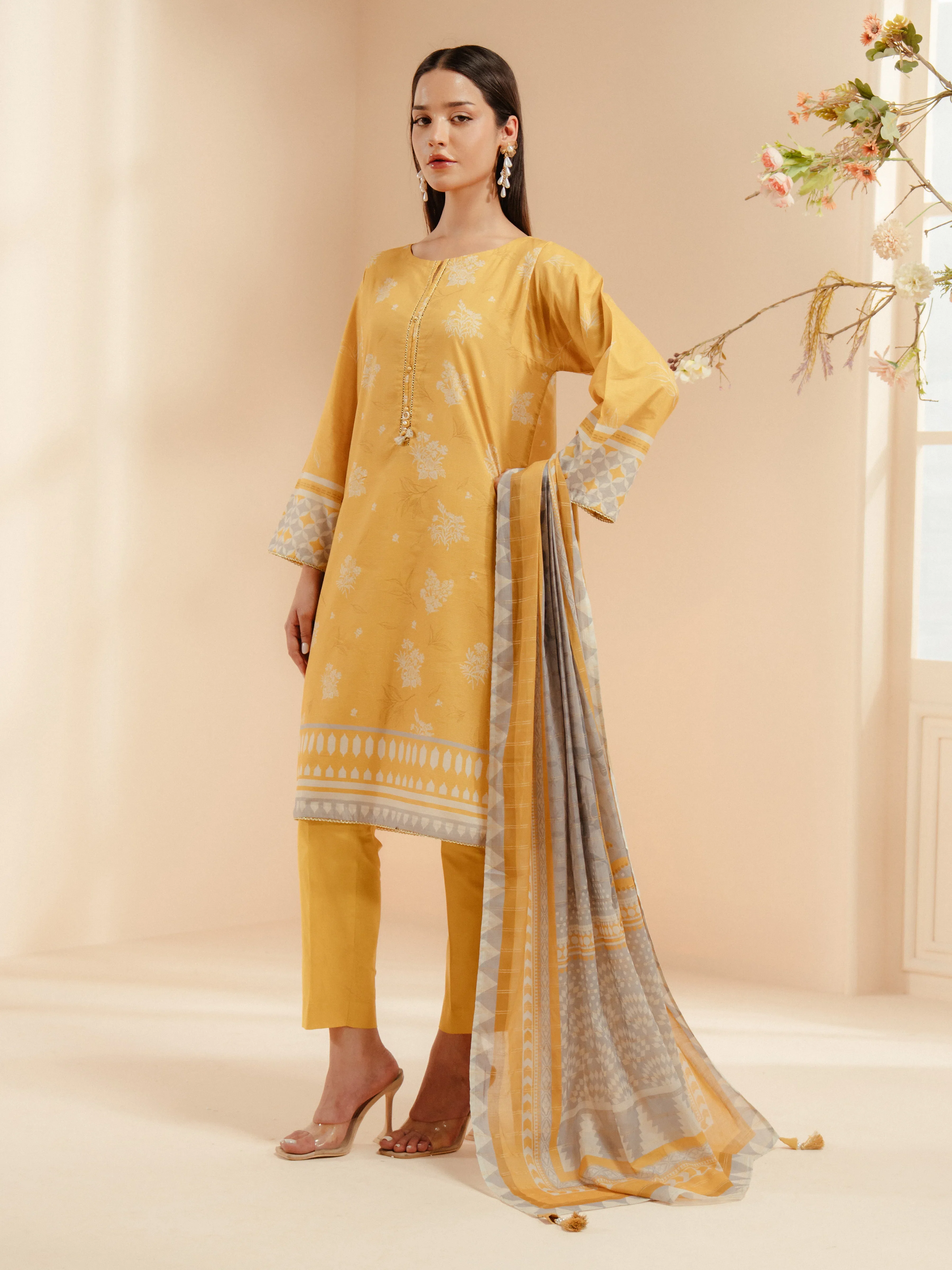 Printed Mesuri Suit - EWTKP5-81724-3P