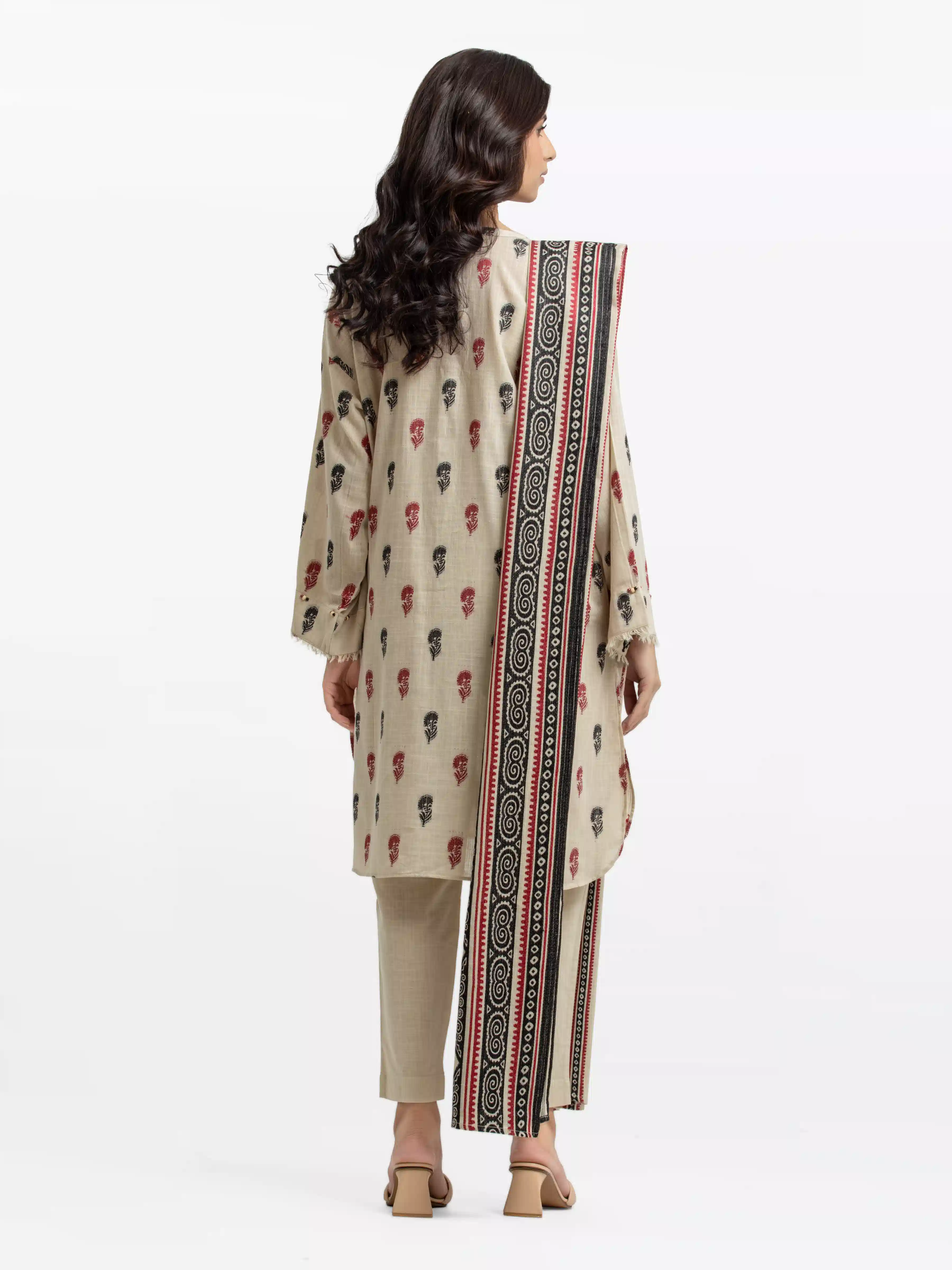 Printed Jacquard Suit - EWTKS24-81165-3P - Image 3