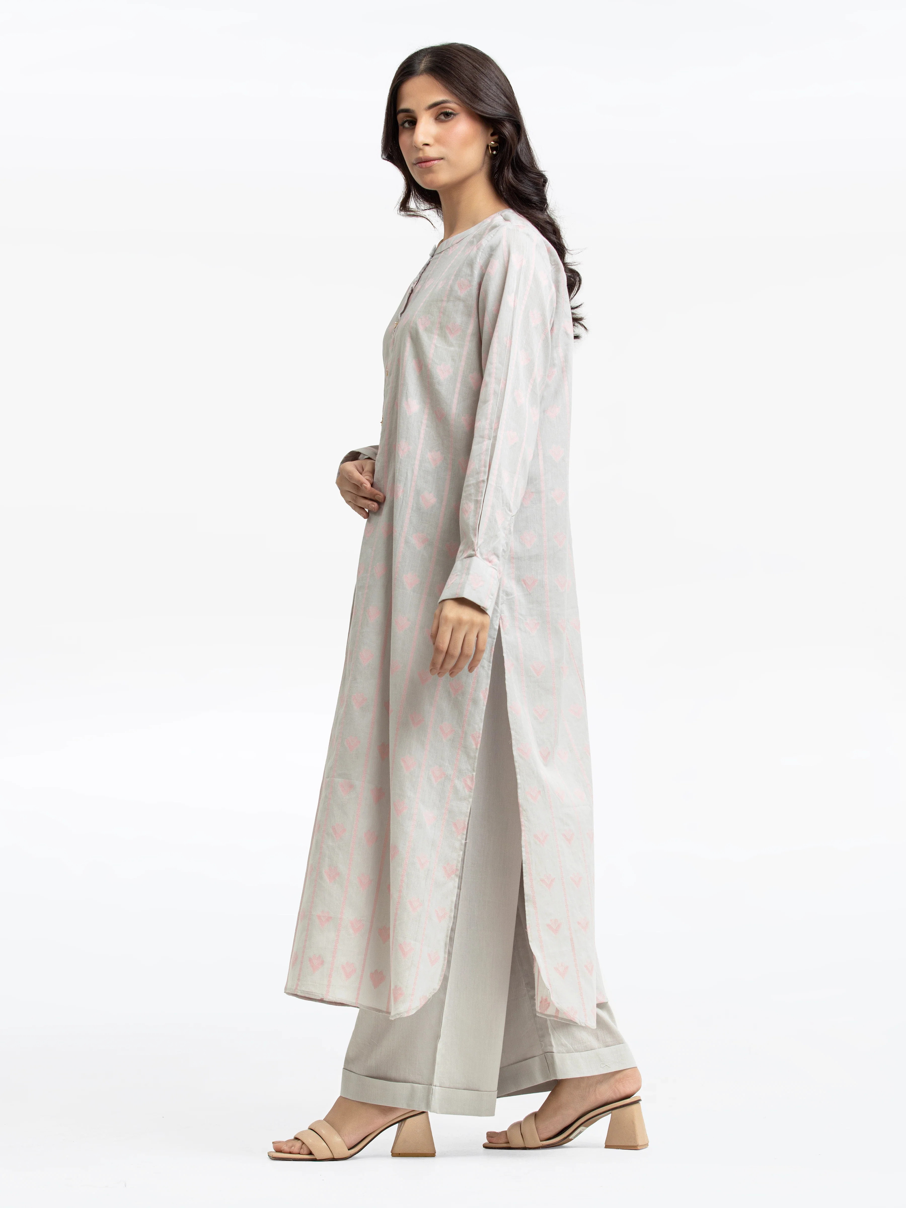 Printed Jacquard Suit - EWTKS24-81167-3P - Image 3