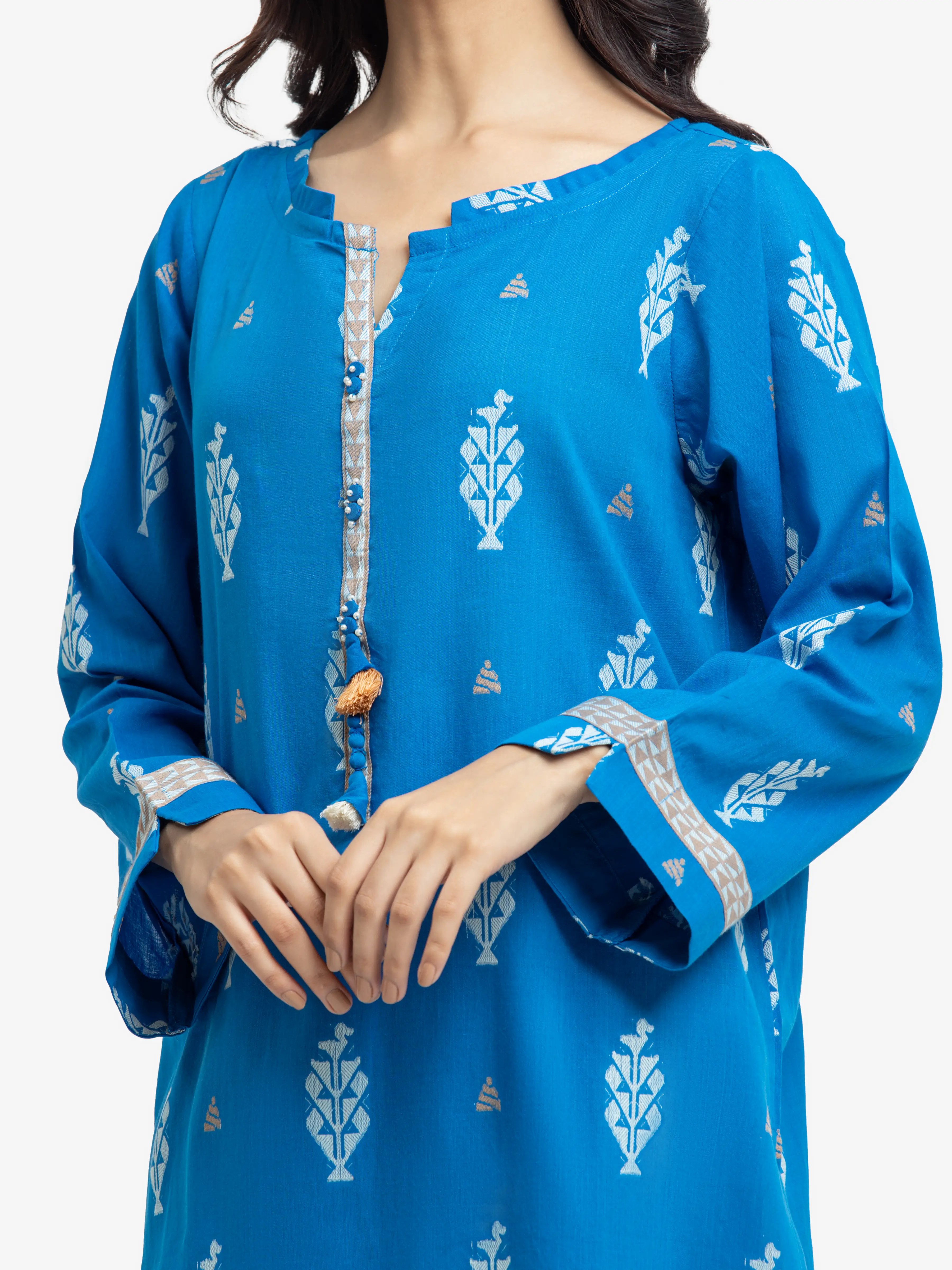 Printed Jacquard Suit - EWTKS24-81170-3P - Image 3