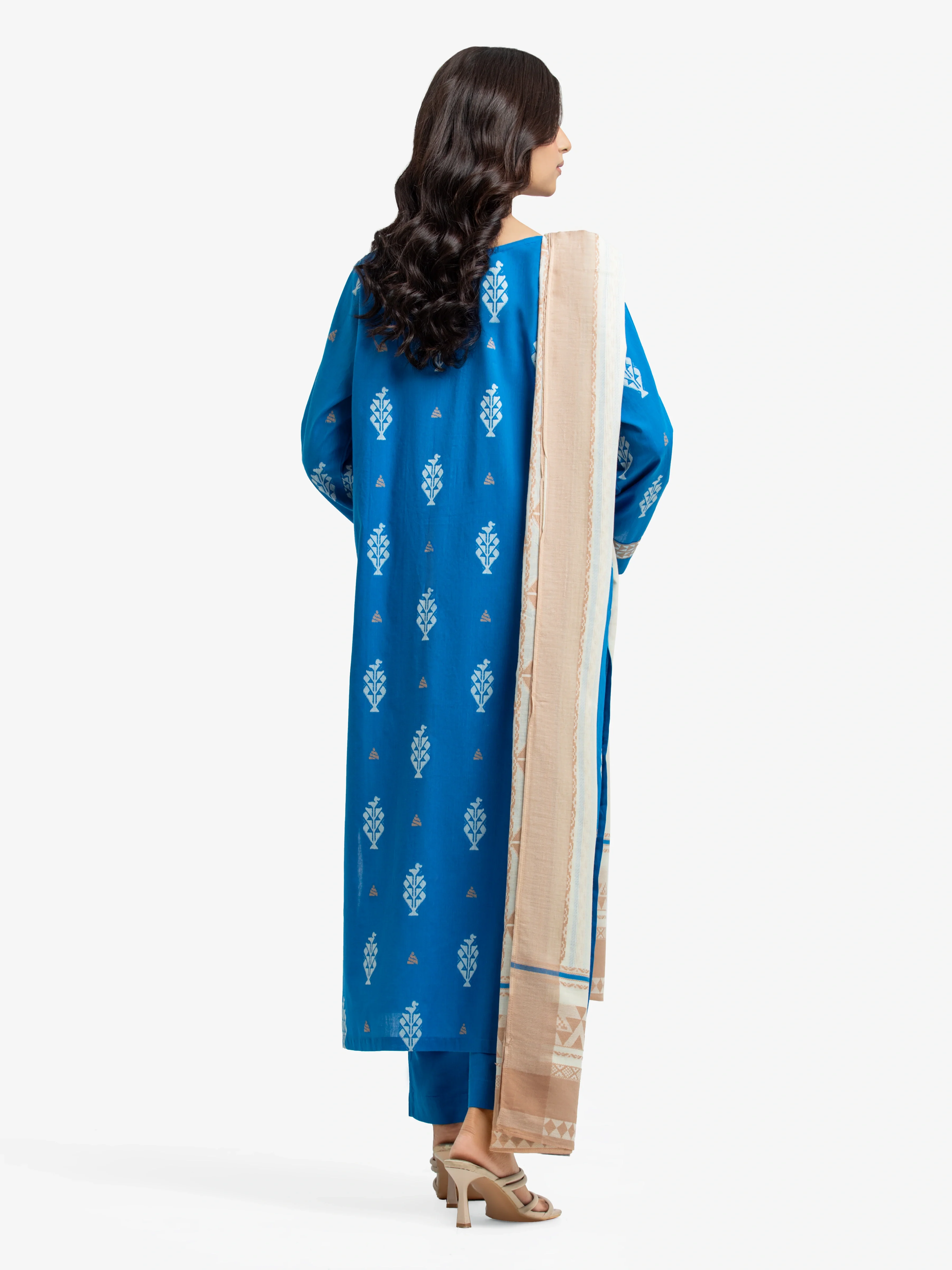 Printed Jacquard Suit - EWTKS24-81170-3P - Image 5