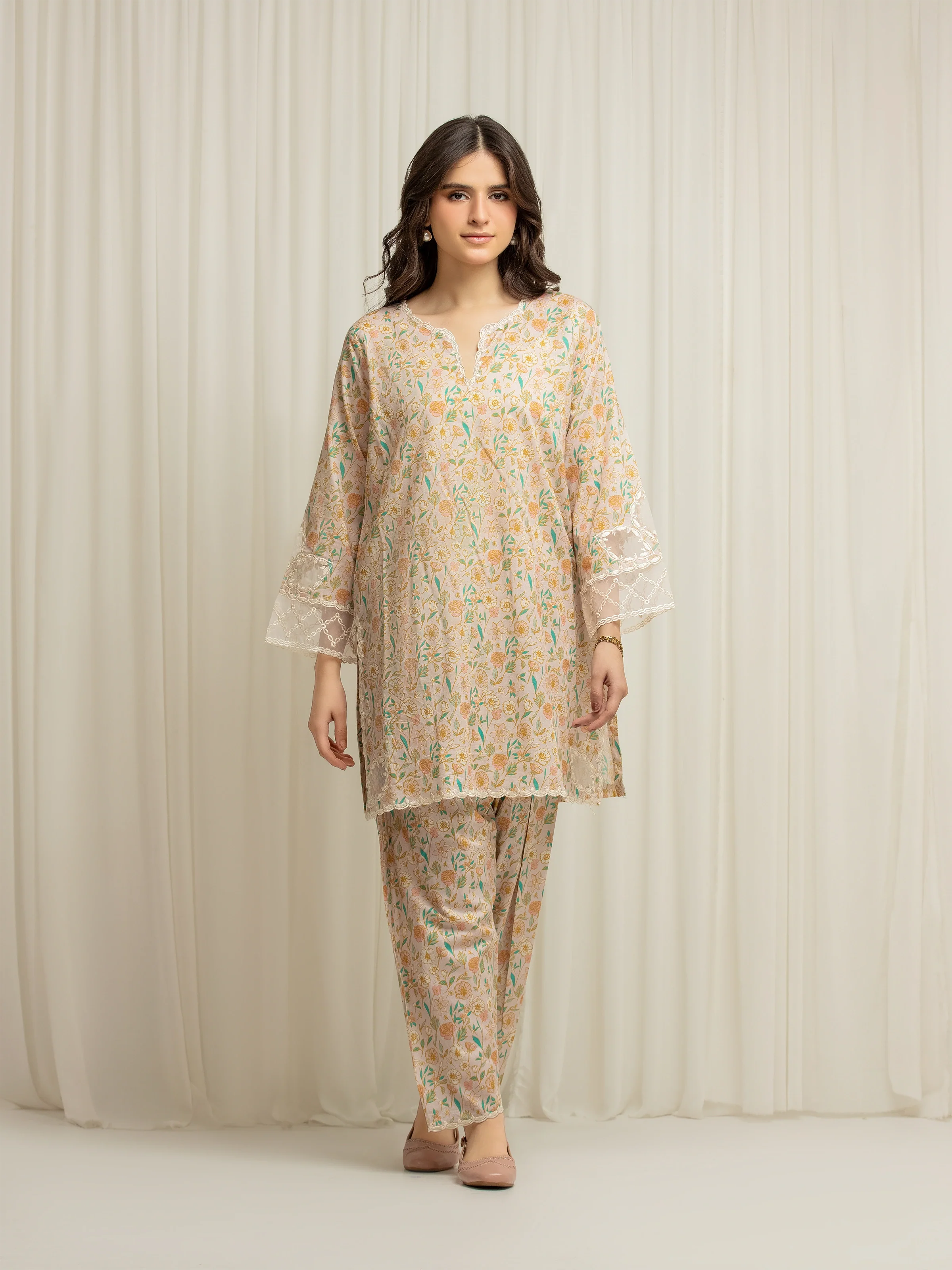 Embroidered Lawn Co-Ord Set - EWTKE5-81863ST