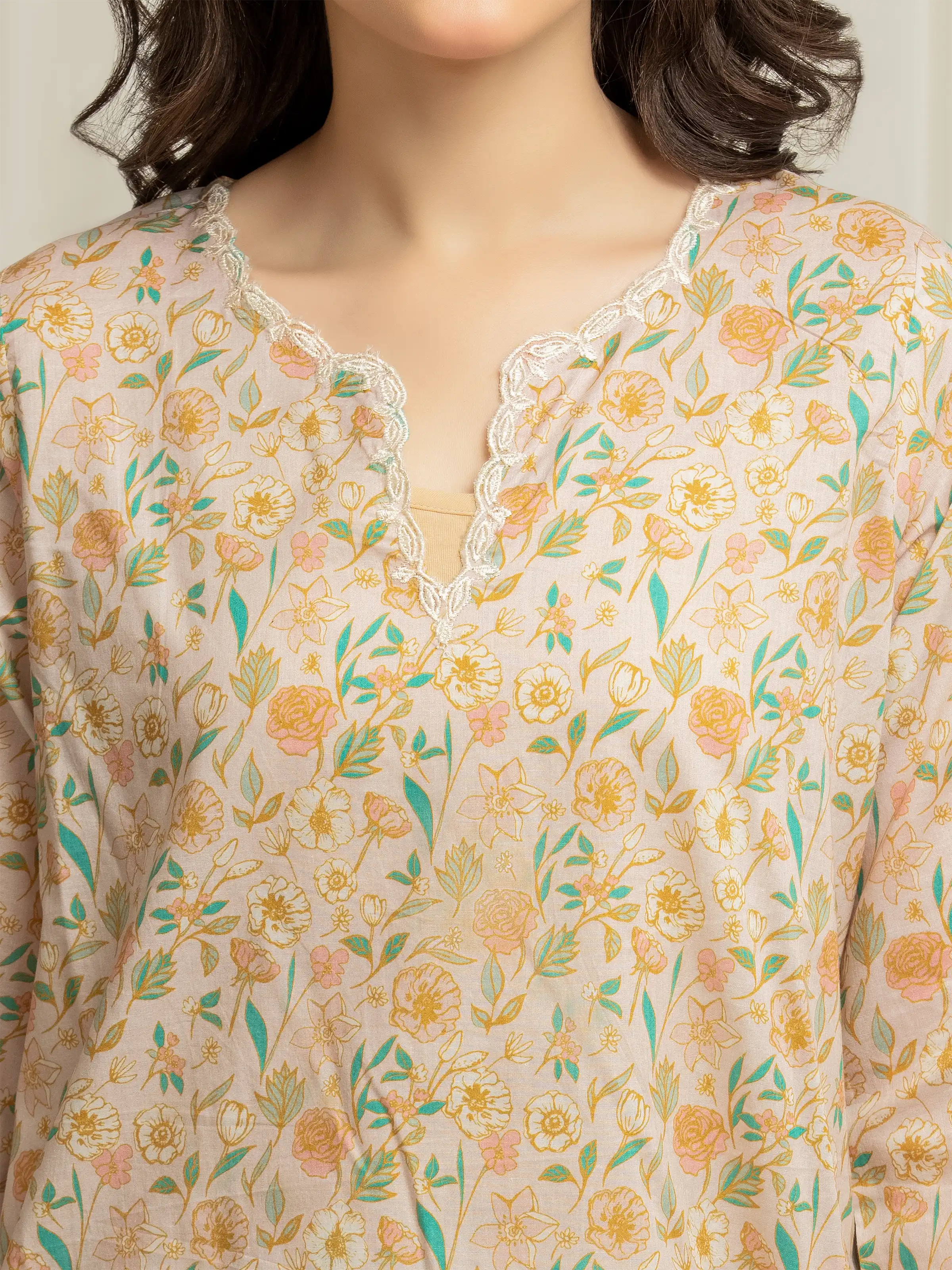 Embroidered Lawn Co-Ord Set - EWTKE5-81863ST - Image 3