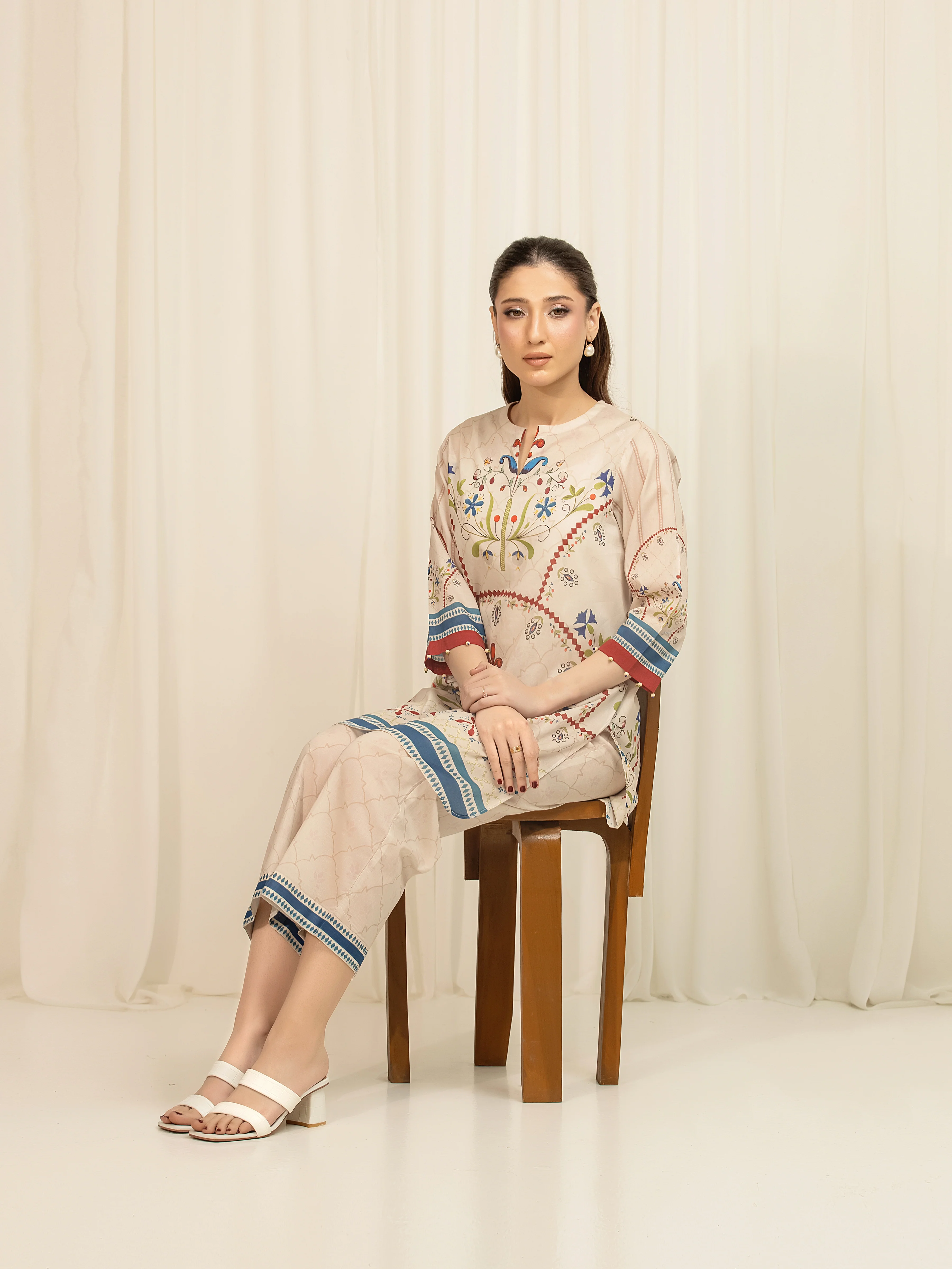 Printed Lawn Co-Ord Set - EWTKP6-86018ST