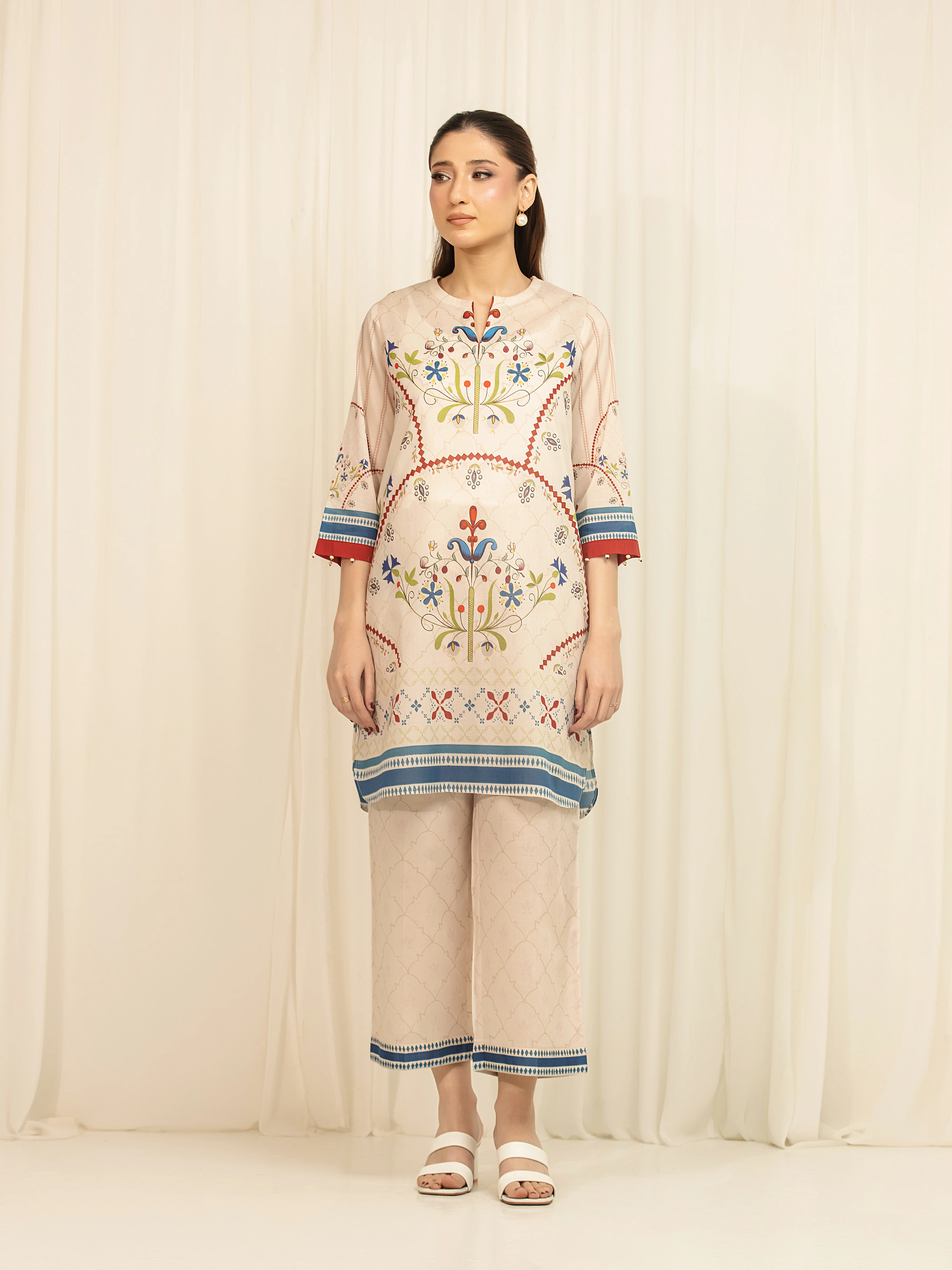 Printed Lawn Co-Ord Set - EWTKP6-86018ST - Image 2