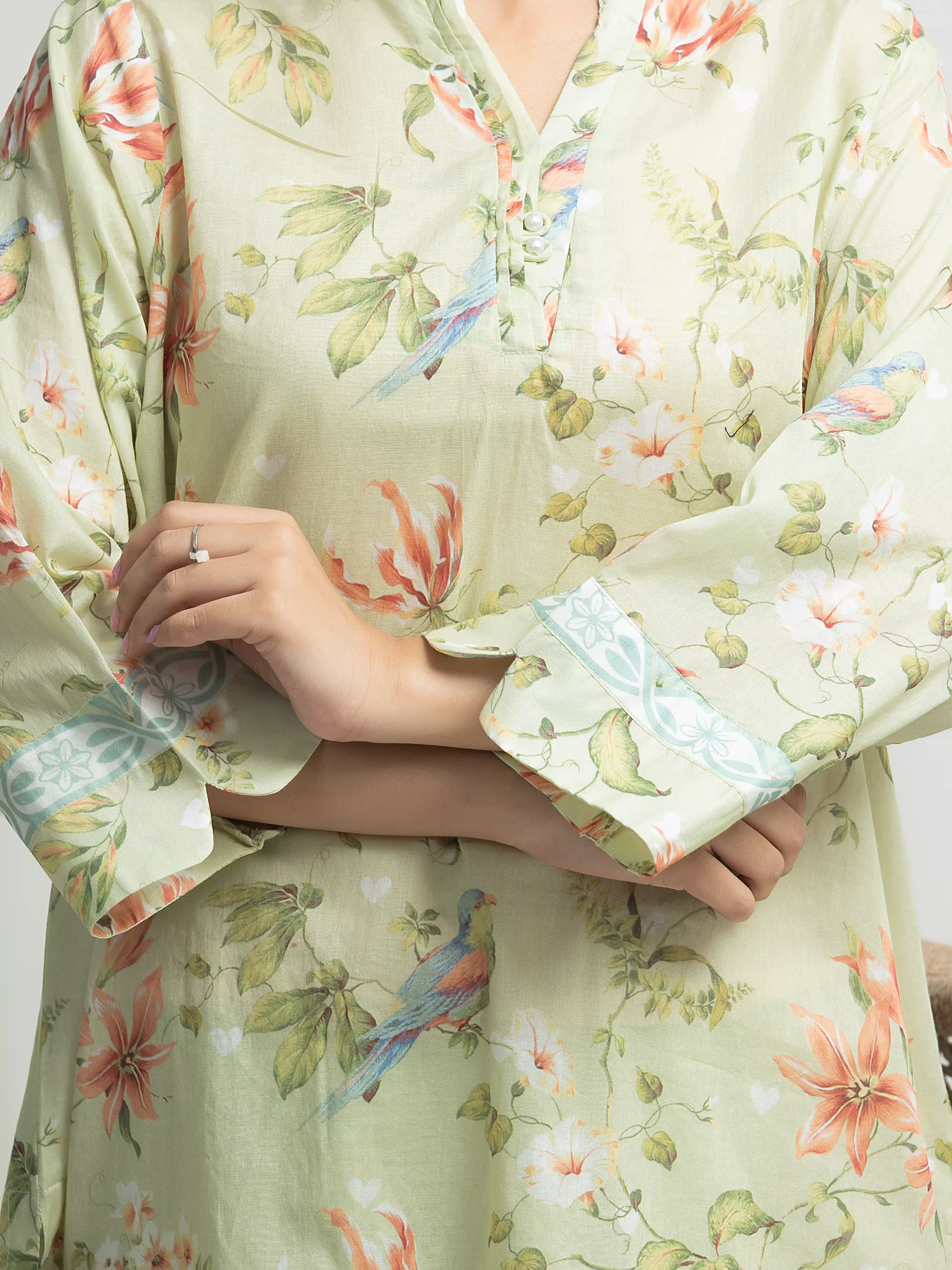Printed Lawn Shirt Trouser - EWTKP6-86032ST - Image 3
