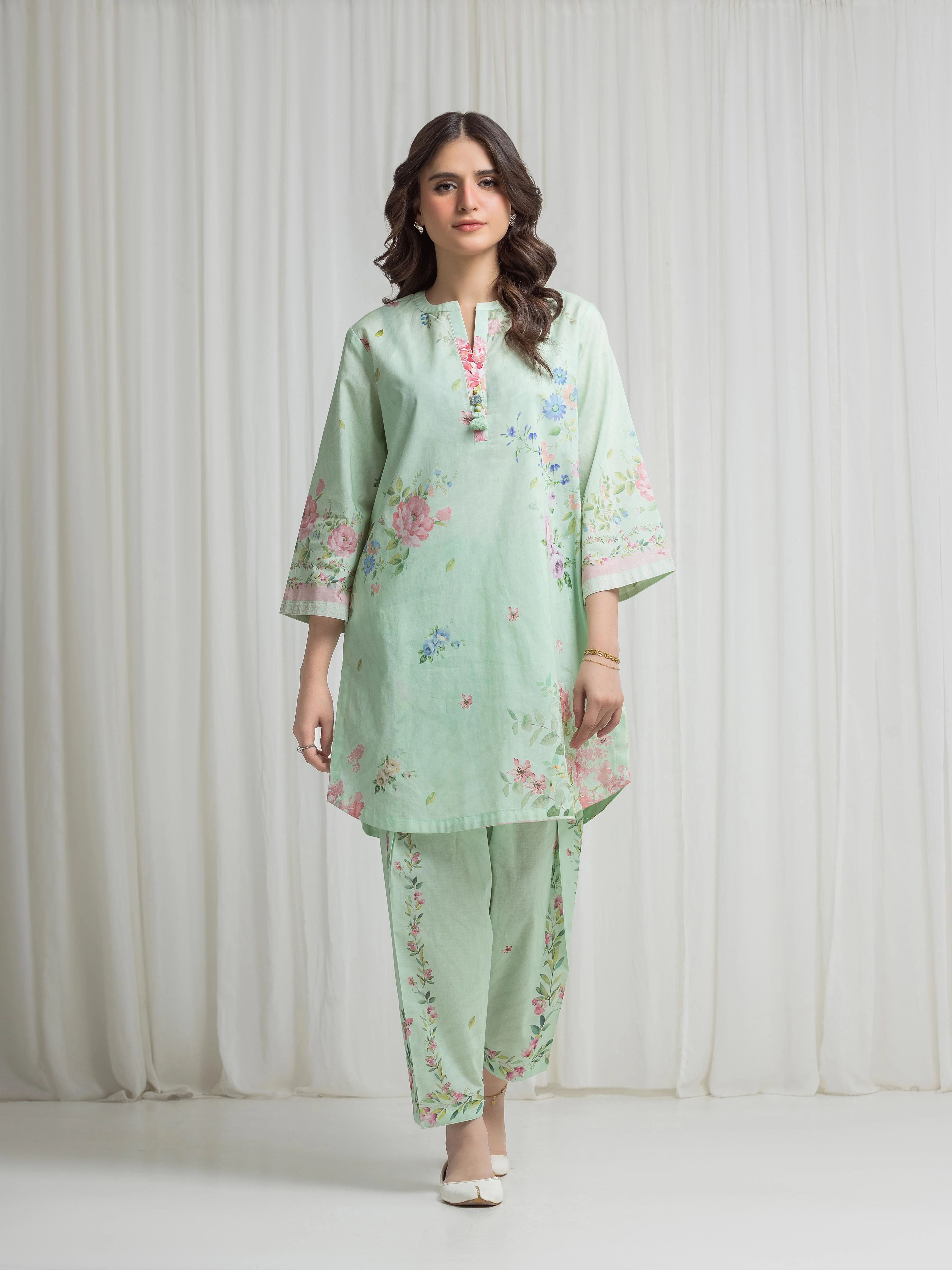 Printed Lawn Co-Ord Set - EWTKP6-86035ST