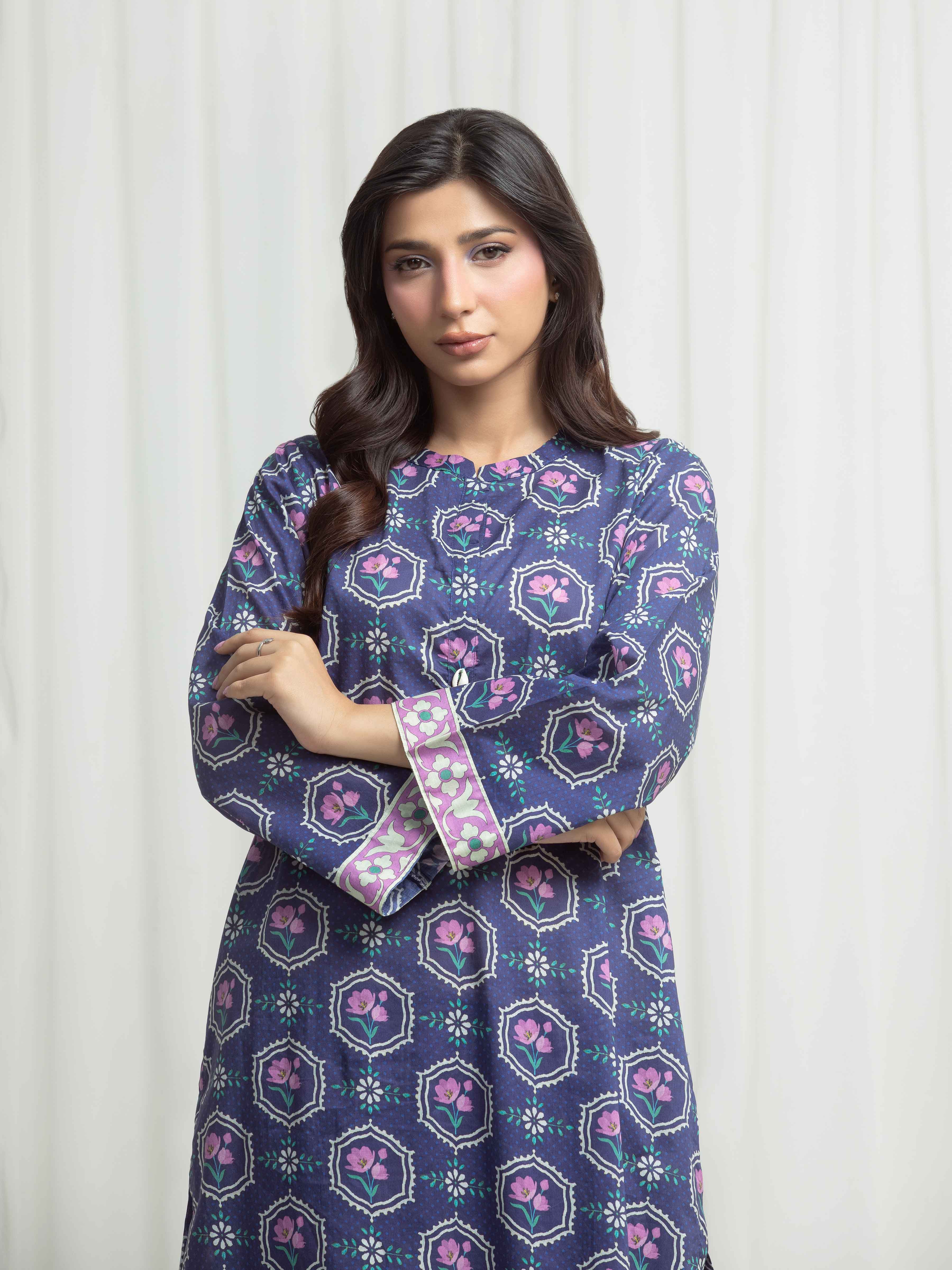 Printed Lawn Co-Ord Set - EWTKP6-86042ST - Image 2