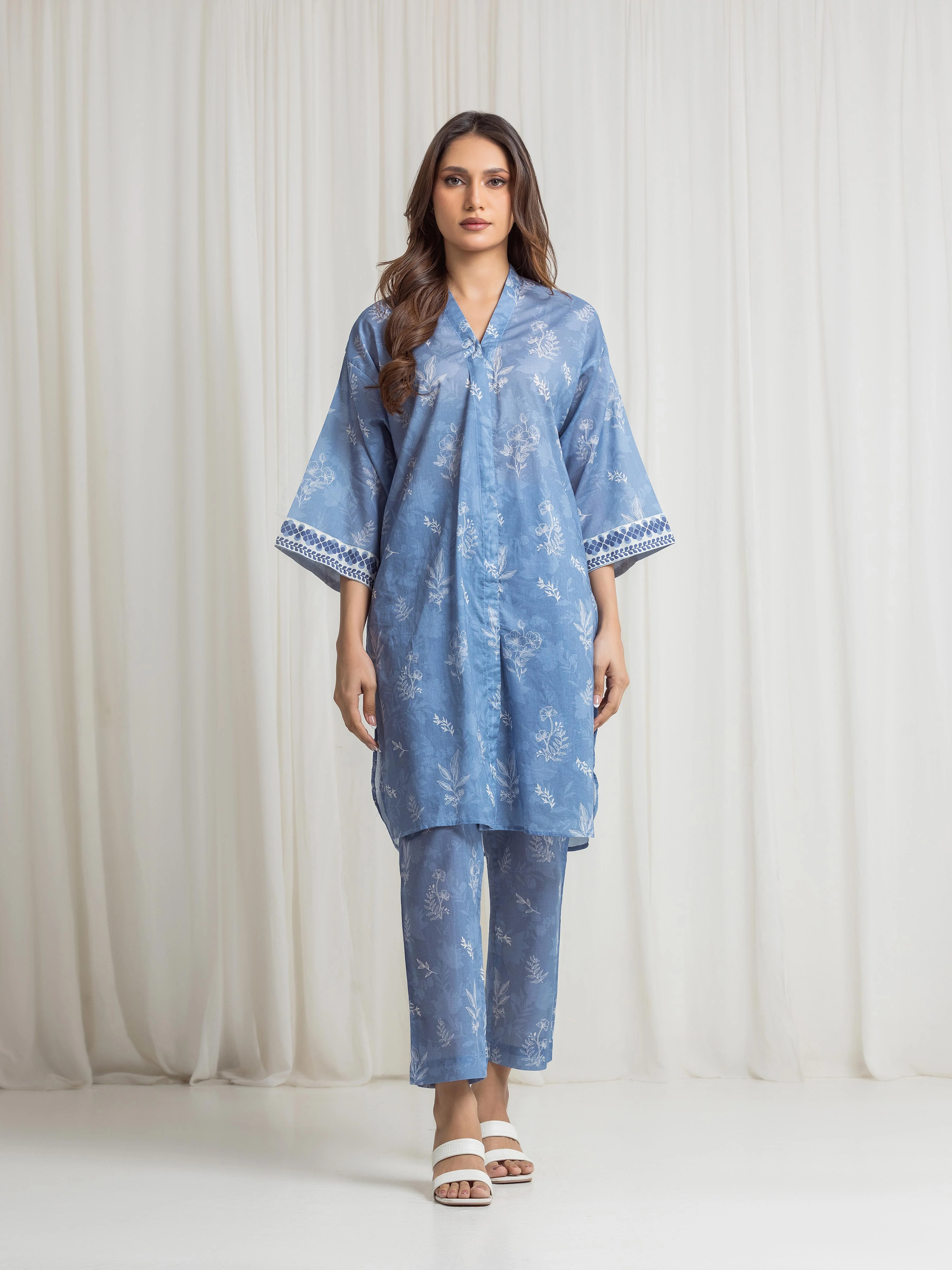 Printed Lawn Co-Ord Set - EWTKP6-86287ST - Image 2