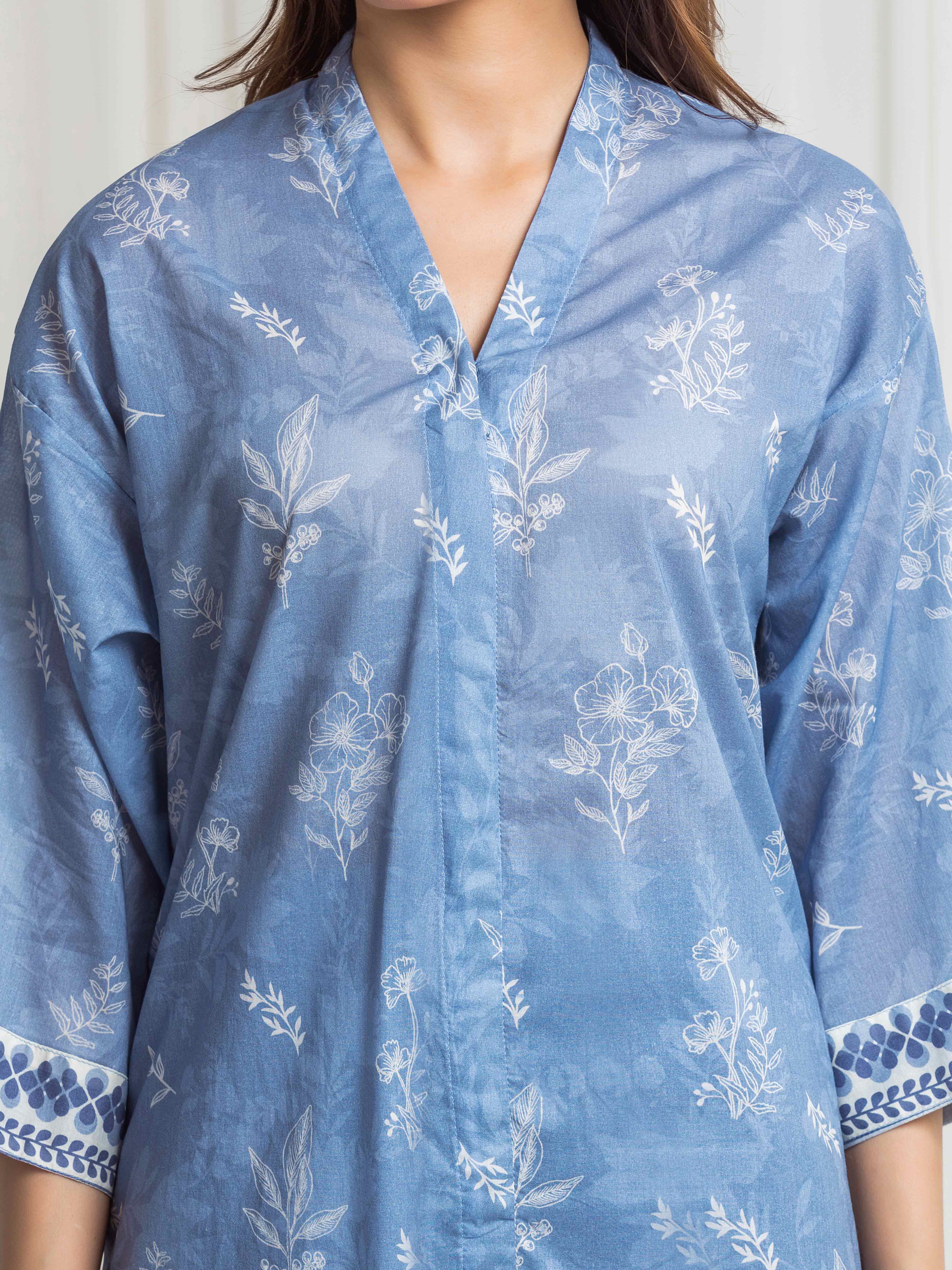 Printed Lawn Co-Ord Set - EWTKP6-86287ST - Image 3